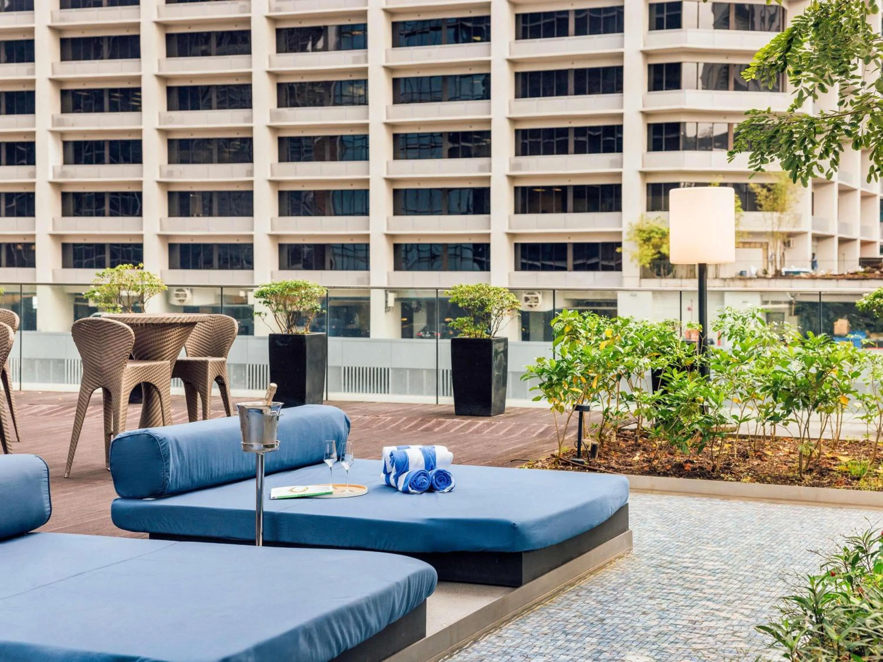 Pool view in Sofitel Singapore City Centre