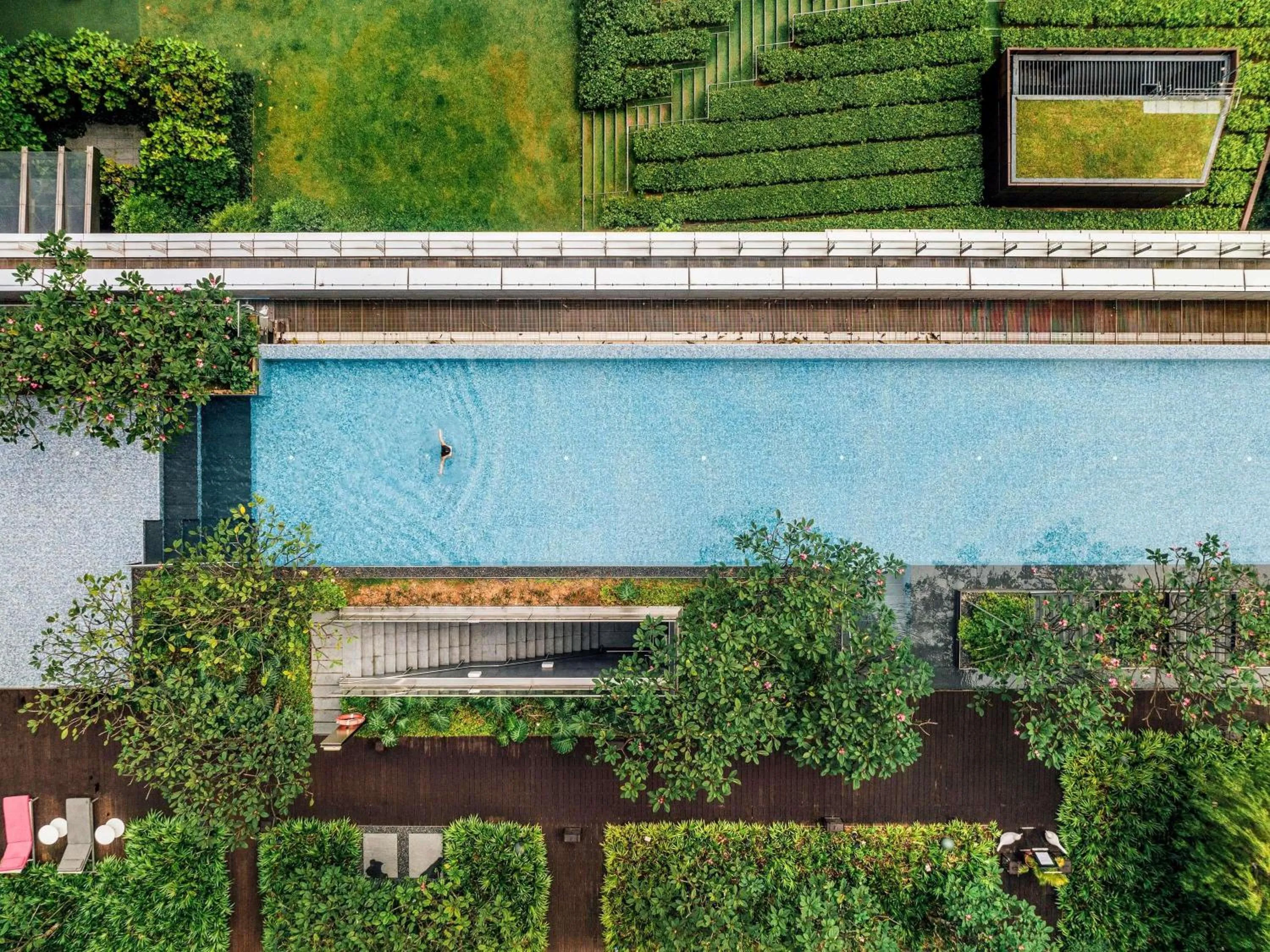 Pool view in Sofitel Singapore City Centre