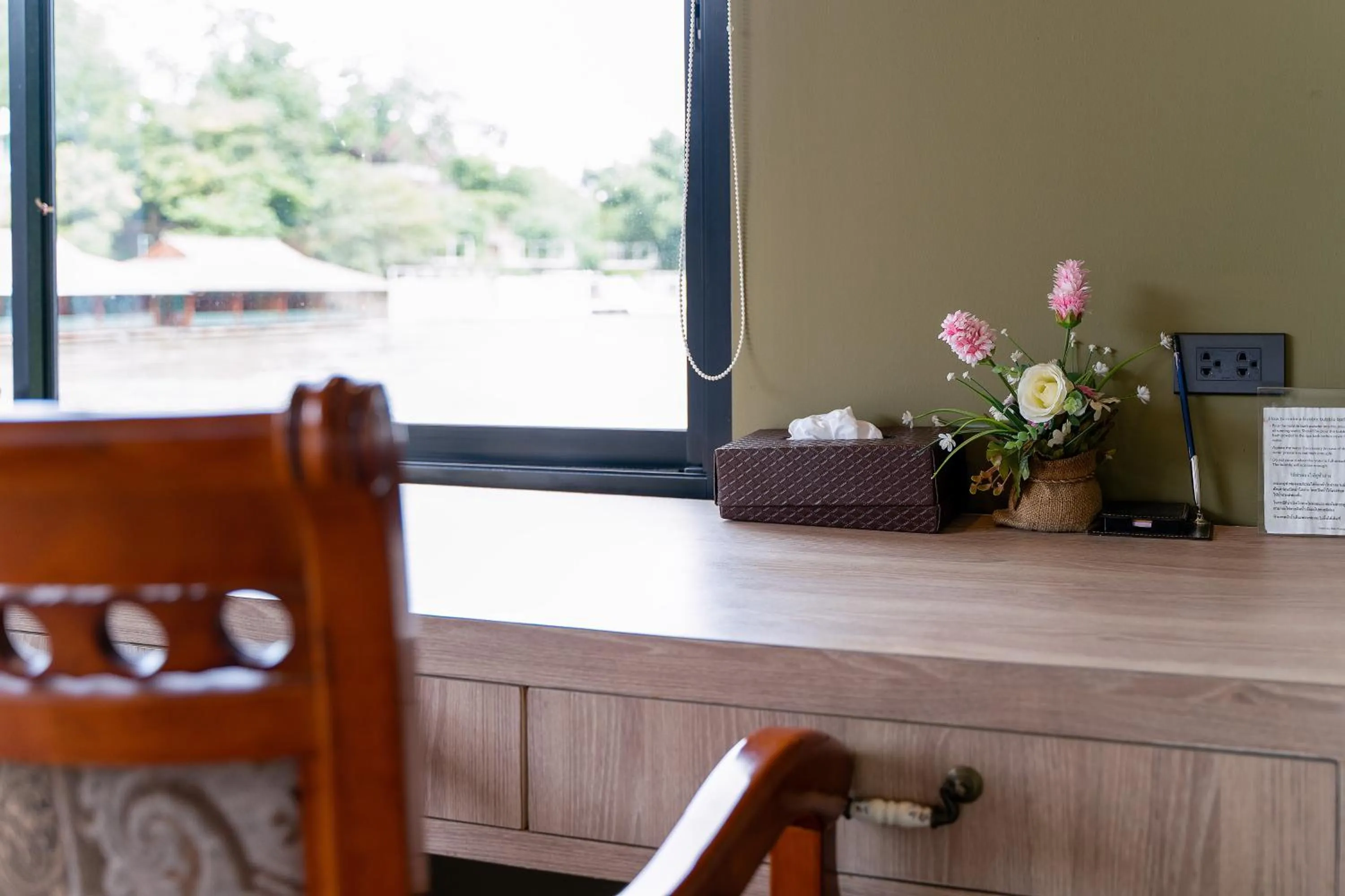 Seating area in Binlha Raft Resort