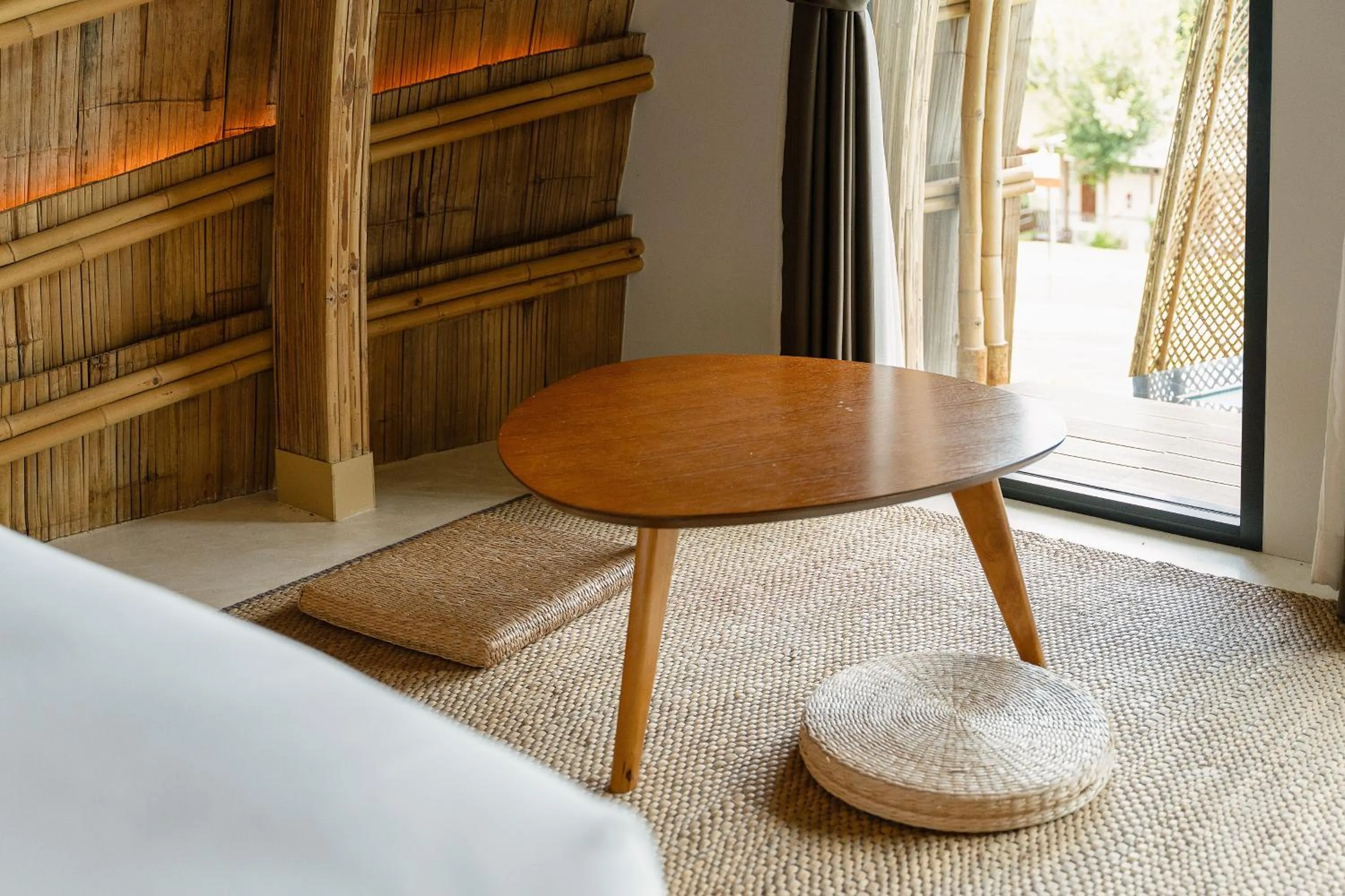 Seating area, Bed in Binlha Raft Resort