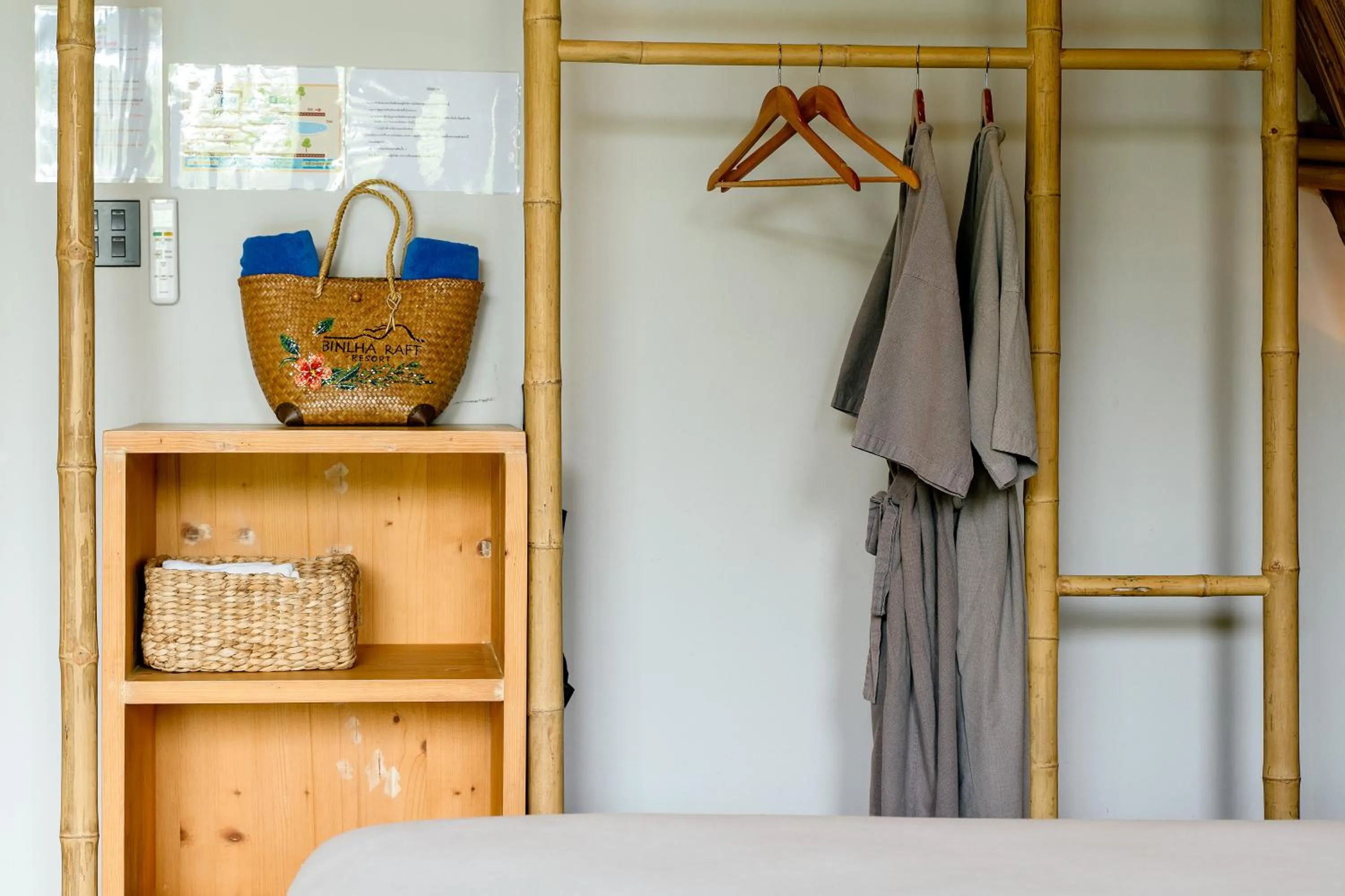 wardrobe in Binlha Raft Resort