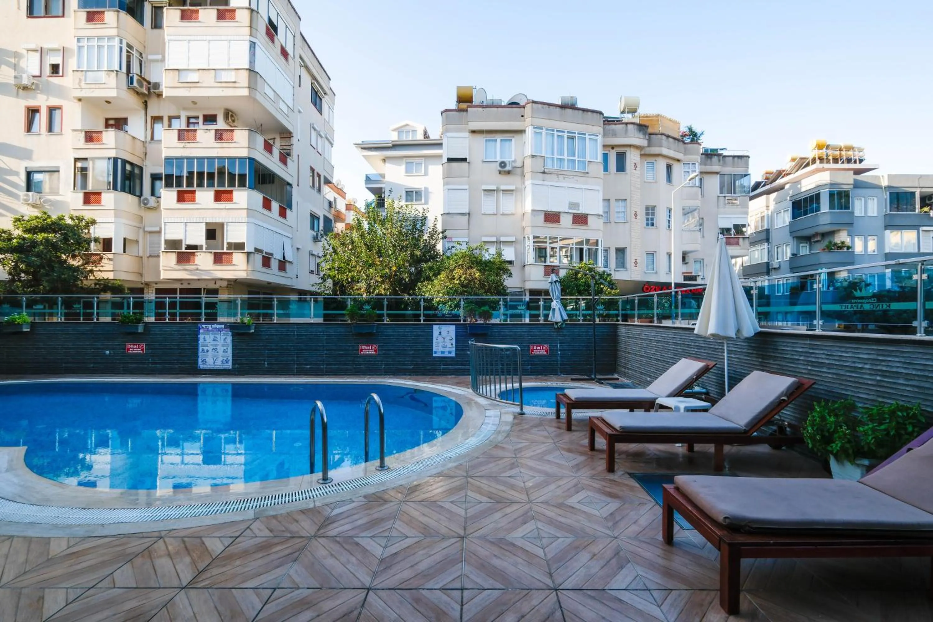 Pool view in Cleopatra King Apart