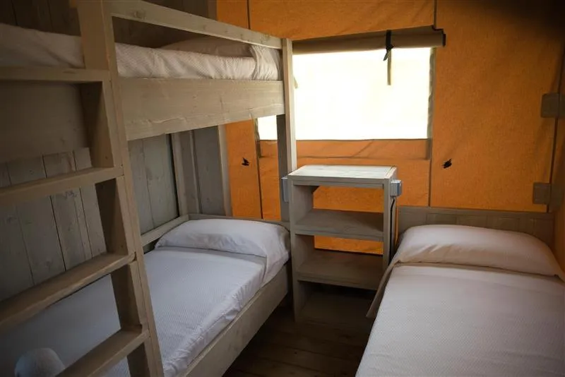 Bed in Camping La Ribera Salada