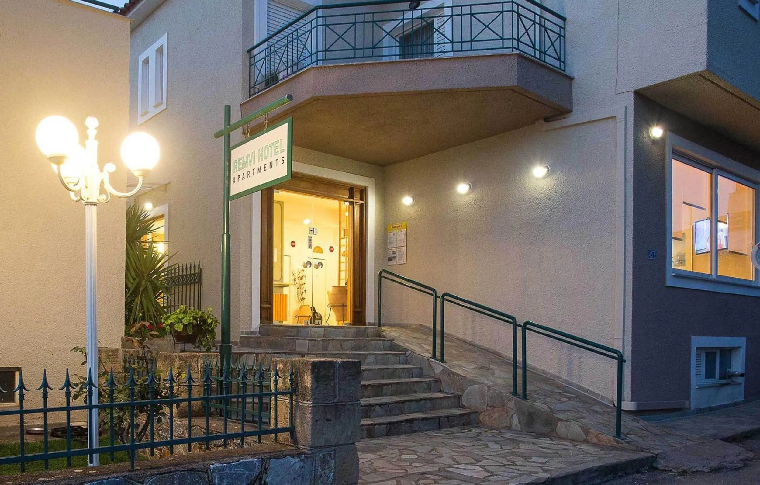 Facade/entrance in Remvi Hotel - Apartments