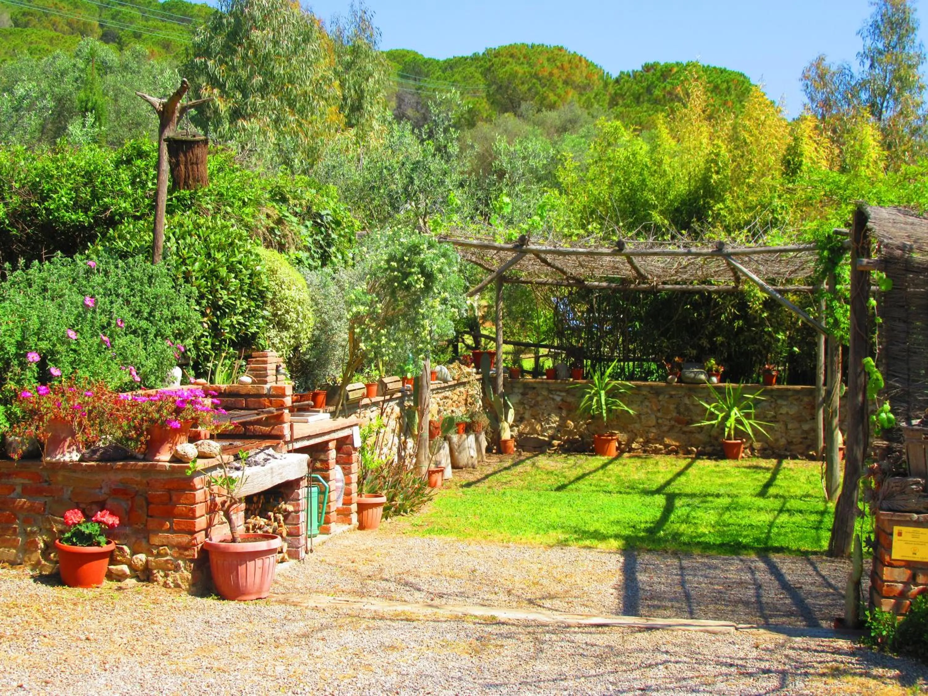 Garden in Agriturismo Serignano alle Rocchette