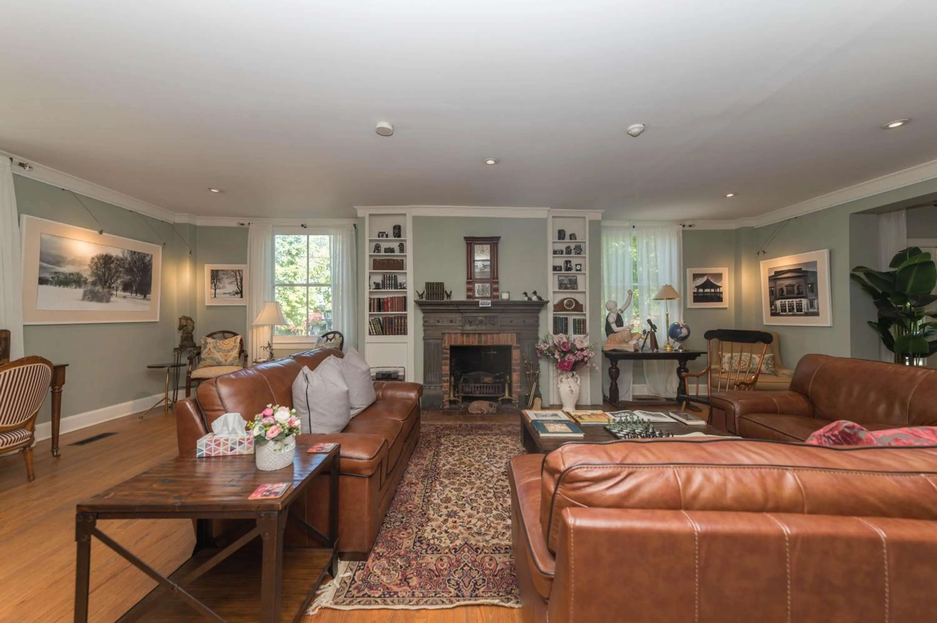 Living room in The Old Bank House