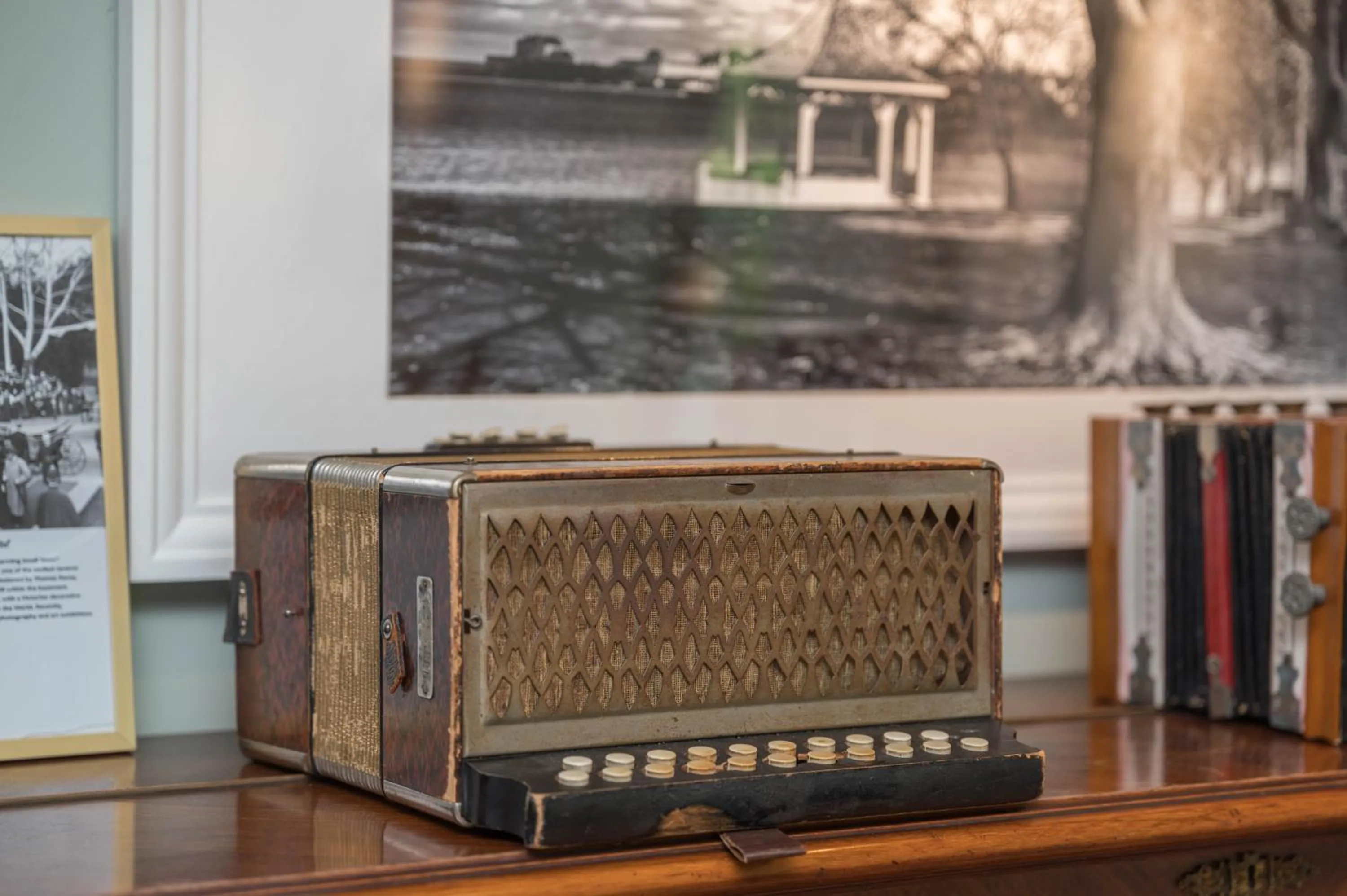 Living room in The Old Bank House
