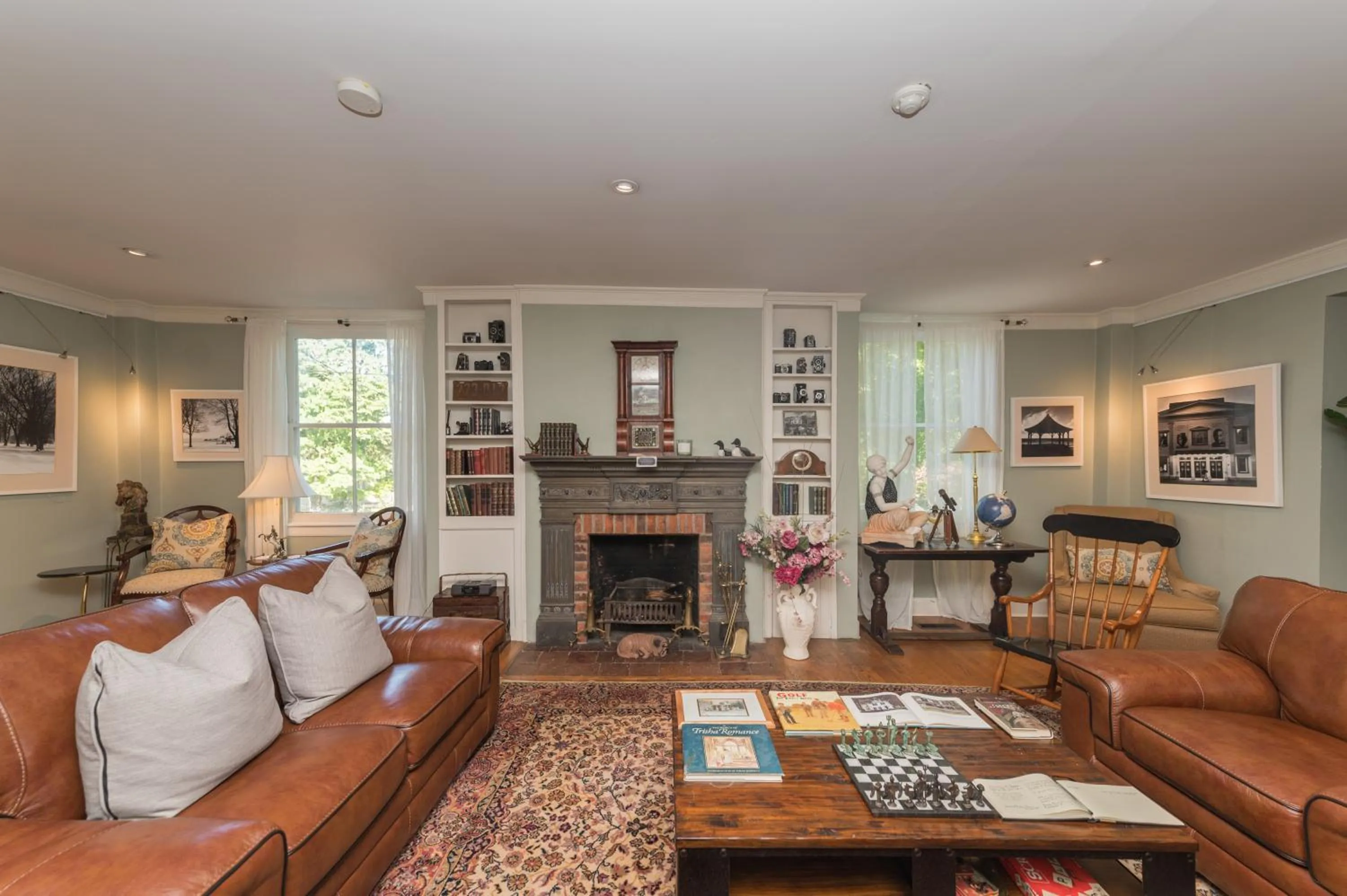 Living room in The Old Bank House