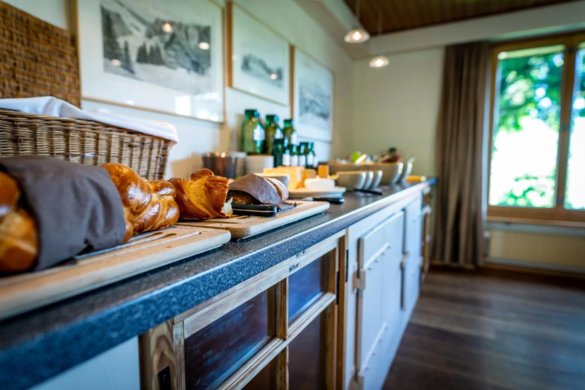 Buffet breakfast in Ferienhotel Idyll Gais