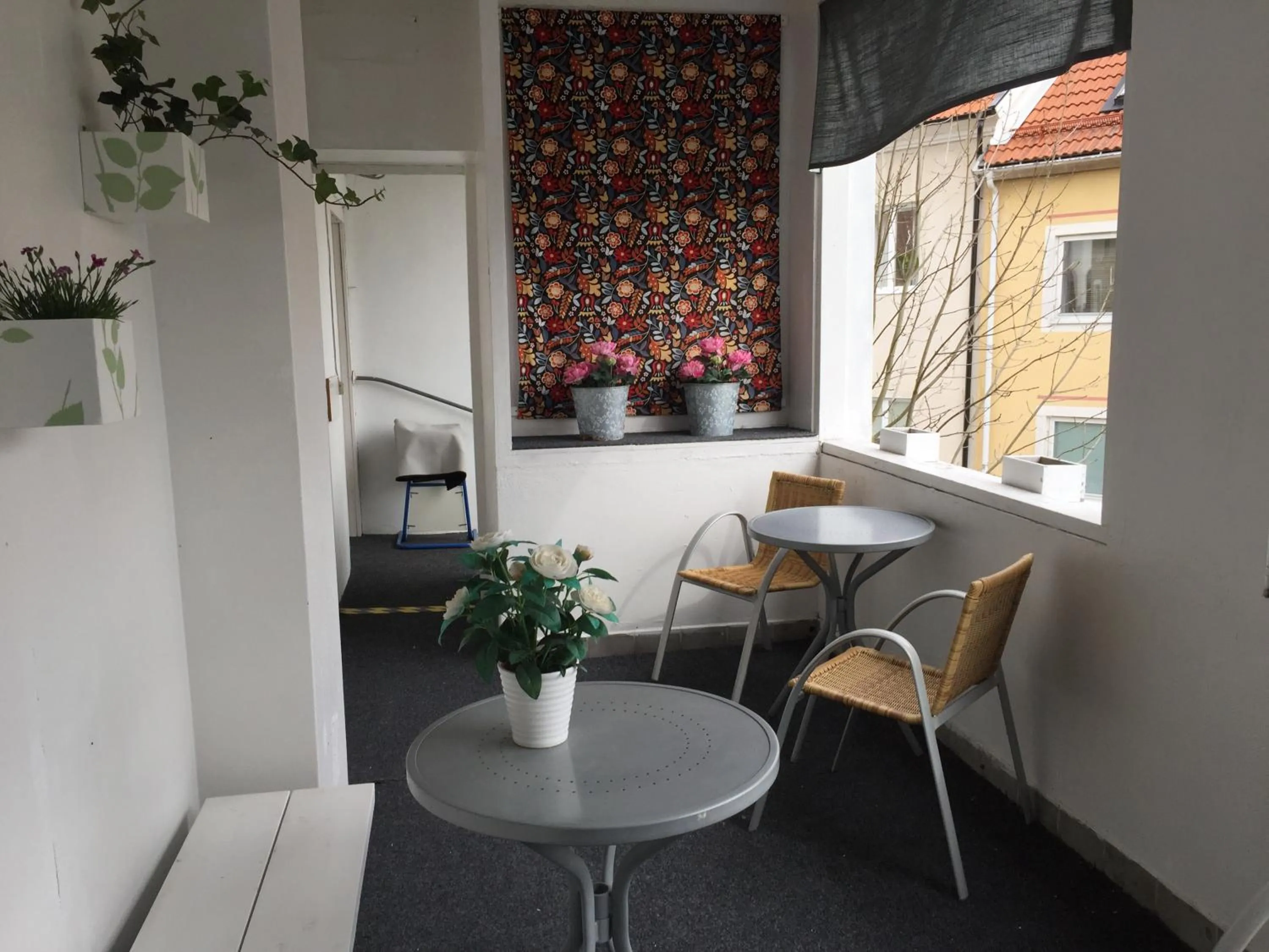 Balcony/Terrace in Höjdens Lågprishotell