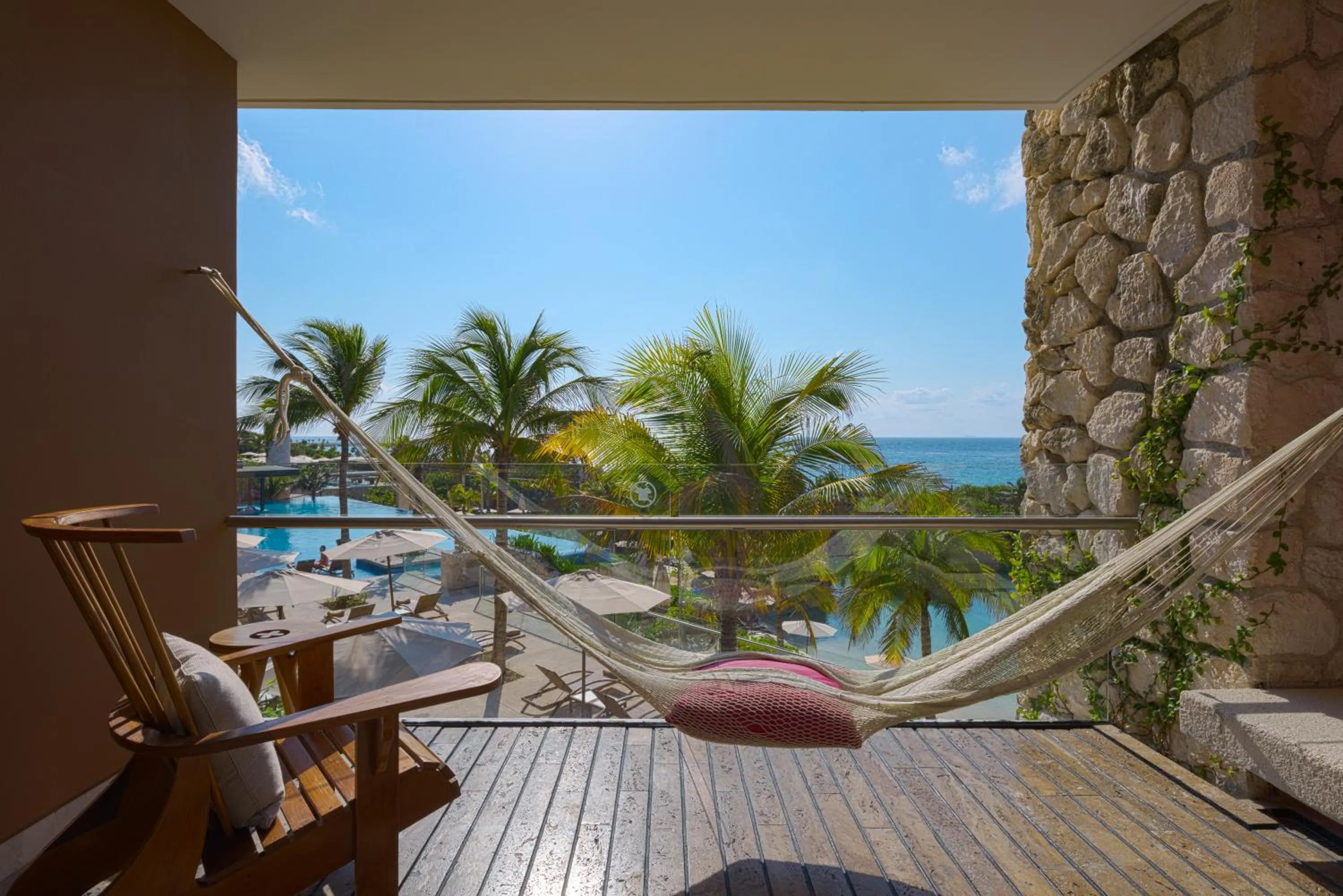Balcony/Terrace in Hotel Xcaret Mexico All Parks All Fun Inclusive