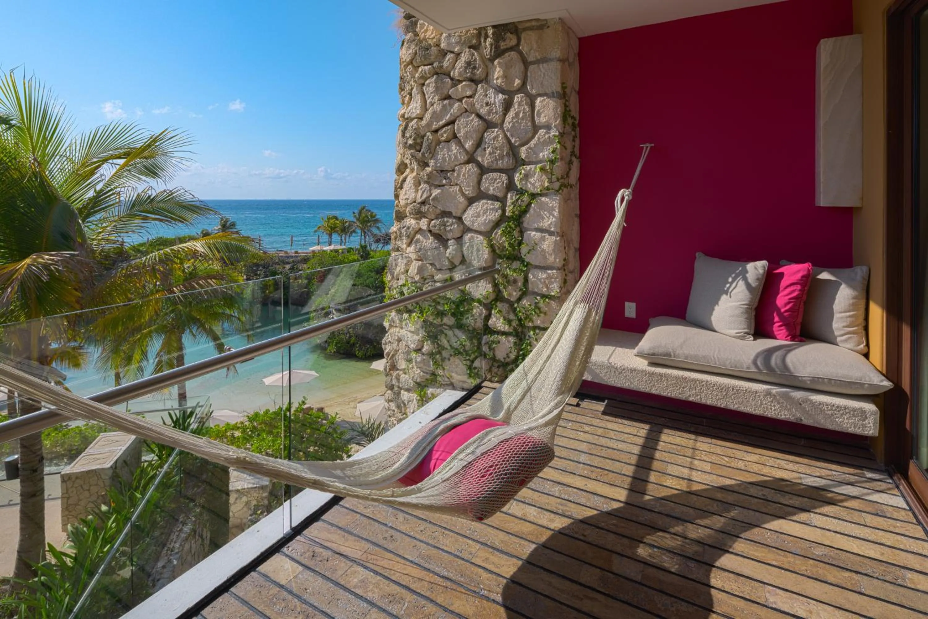 Balcony/Terrace in Hotel Xcaret Mexico All Parks All Fun Inclusive