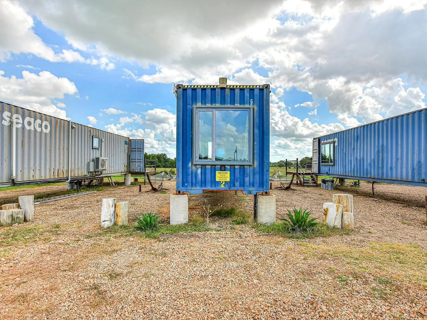 Property building in FlopHouze Shipping Container Hotel