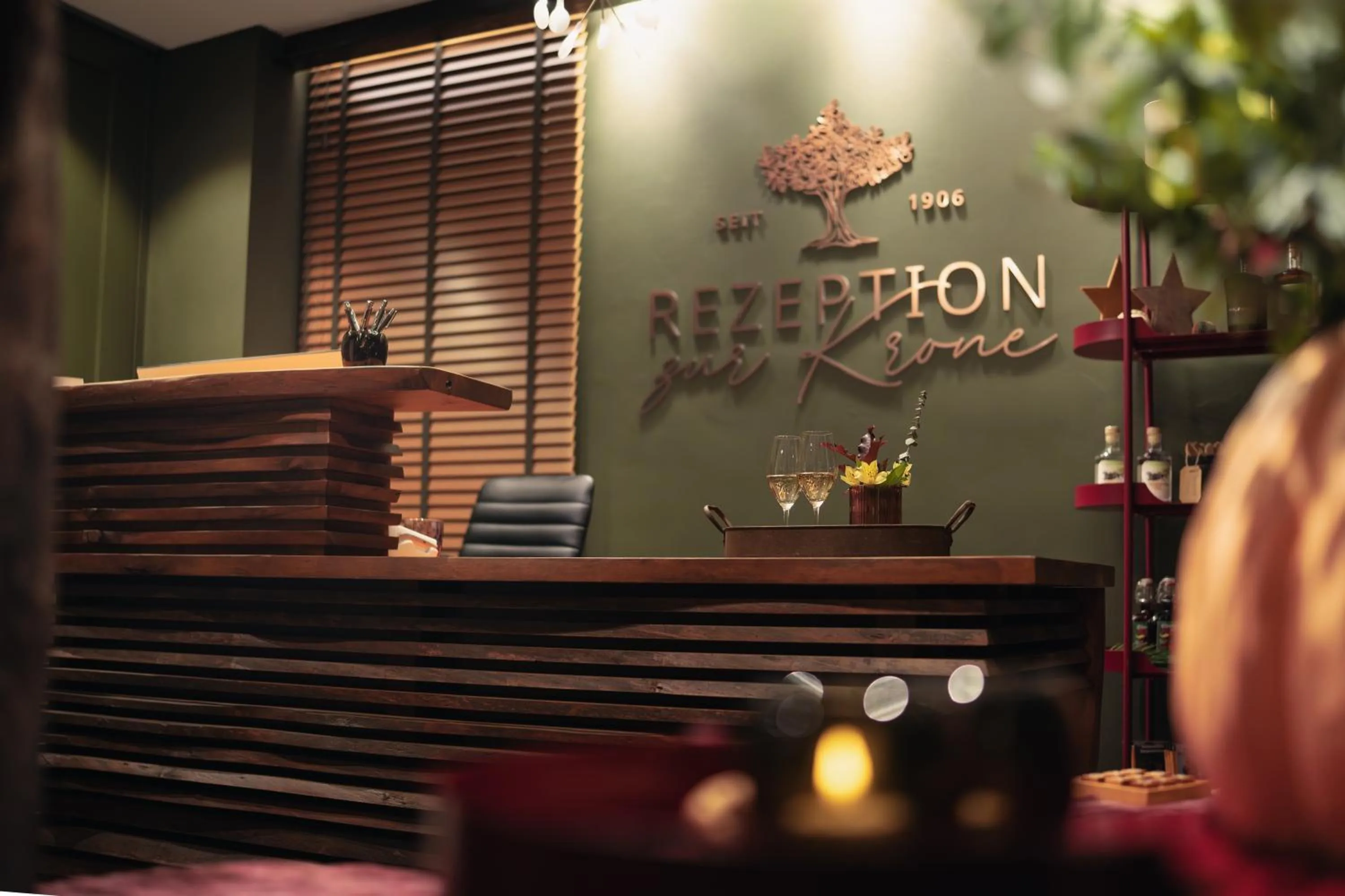 Lobby or reception in Landgasthaus & Hotel zur Krone