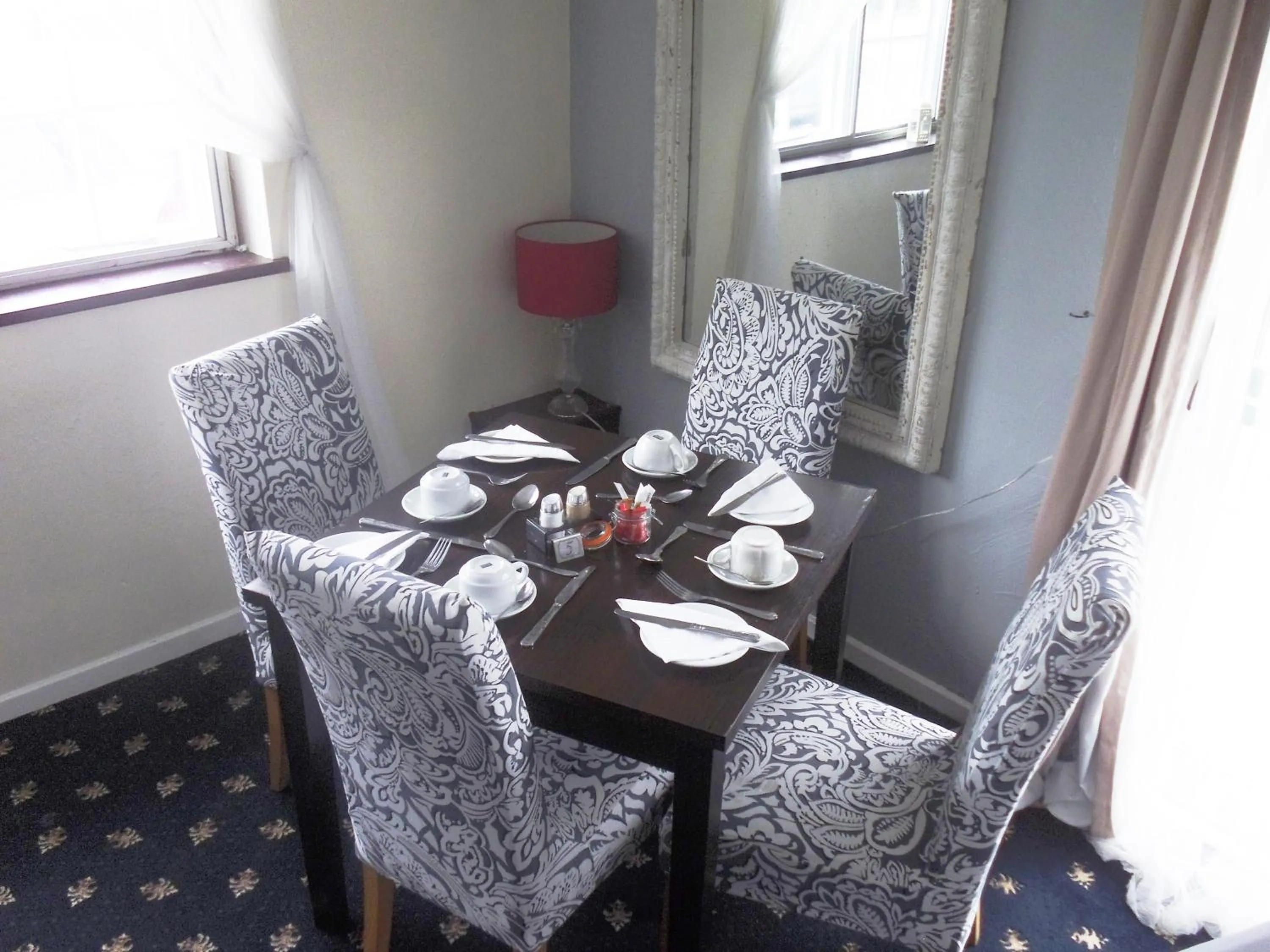 Dining area in The Riverside Hotel