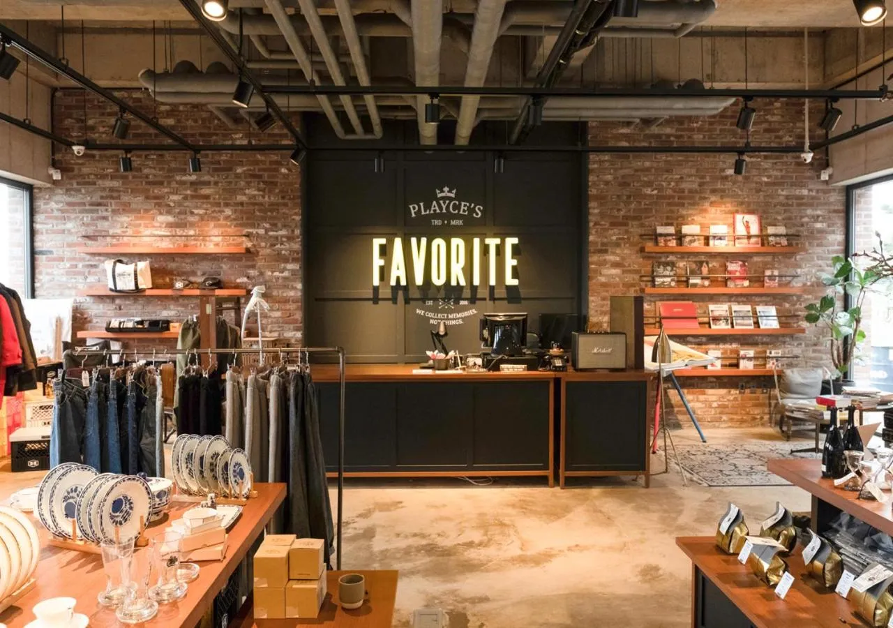 On-site shops in Playce Camp Jeju