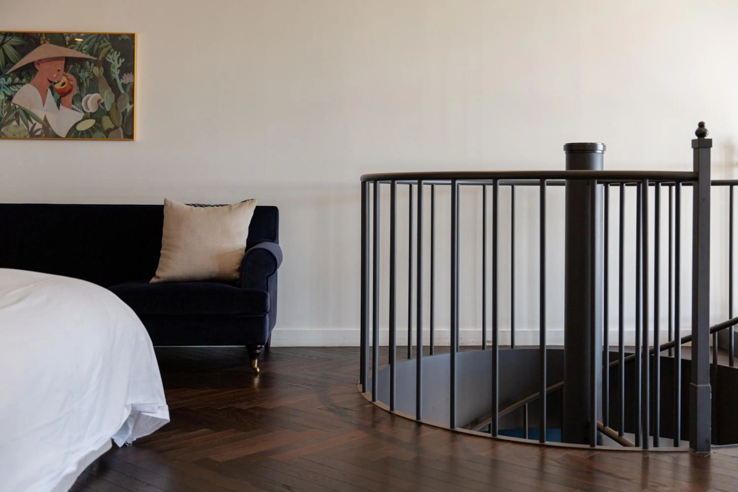 Decorative detail, Bed in Playce Camp Jeju