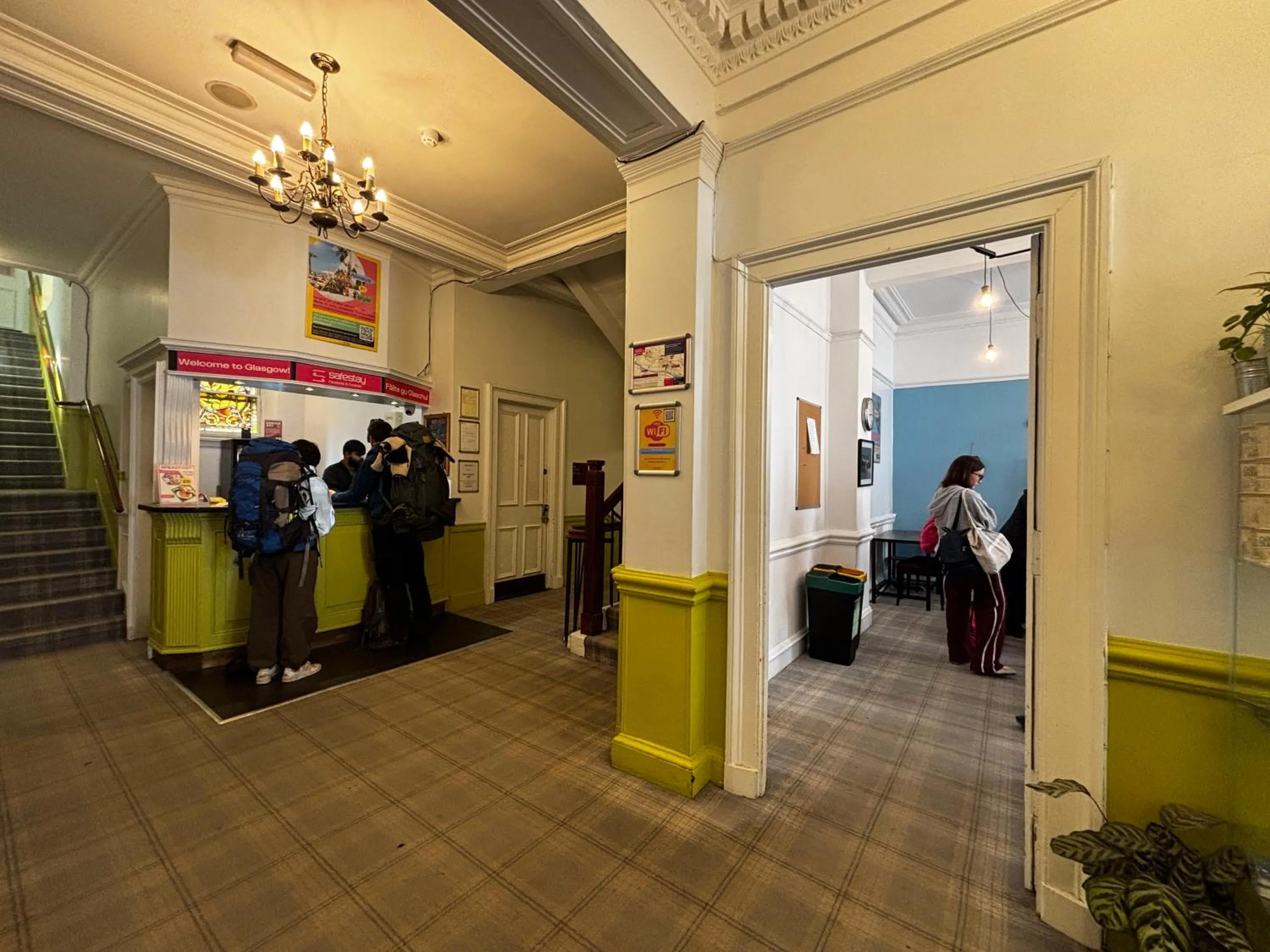 Lobby or reception in Safestay Glasgow Charing Cross