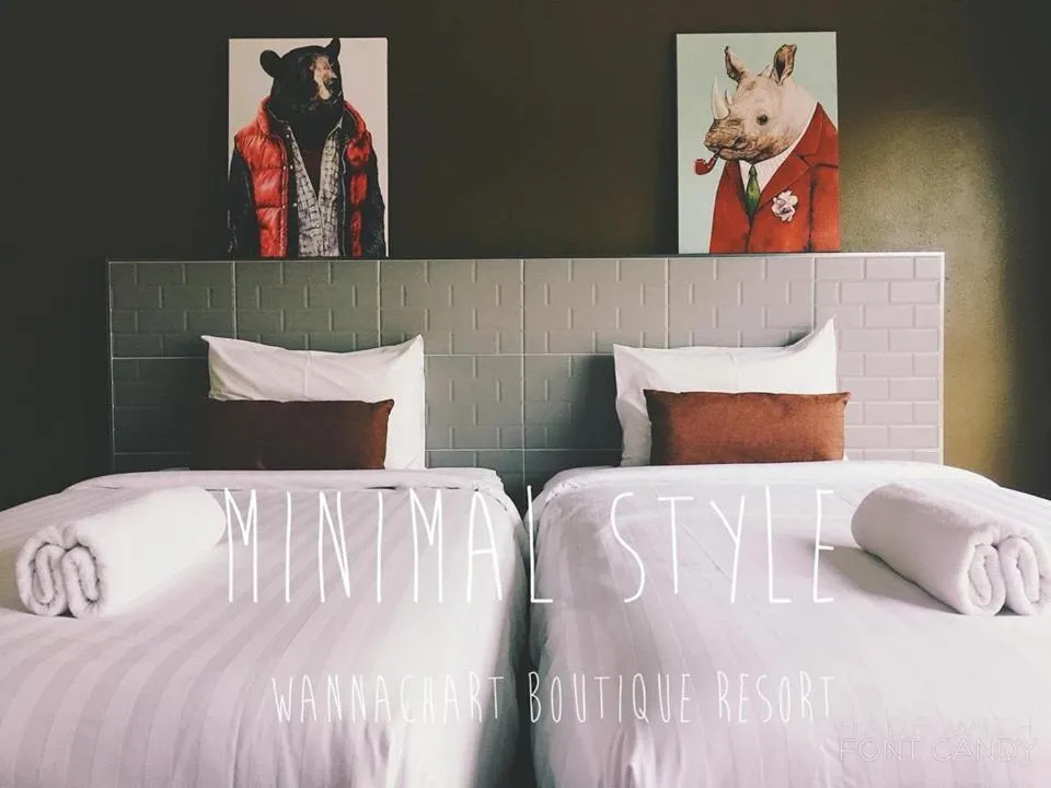 Bed in Wannachart Boutique Resort