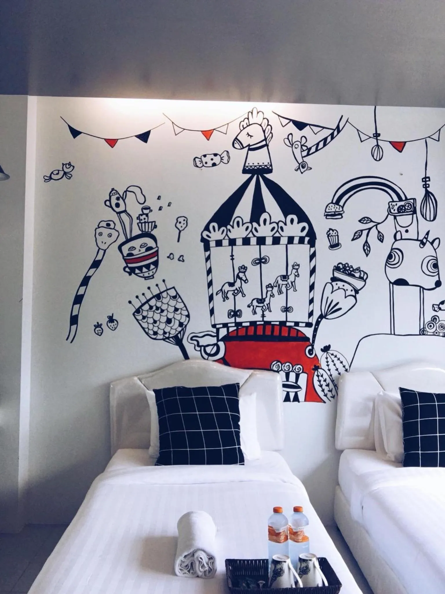 Bed in Wannachart Boutique Resort