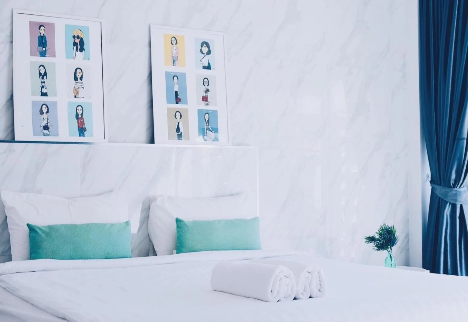 Bed in Wannachart Boutique Resort