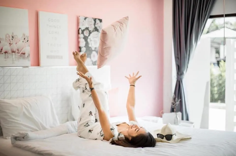 Bed in Wannachart Boutique Resort