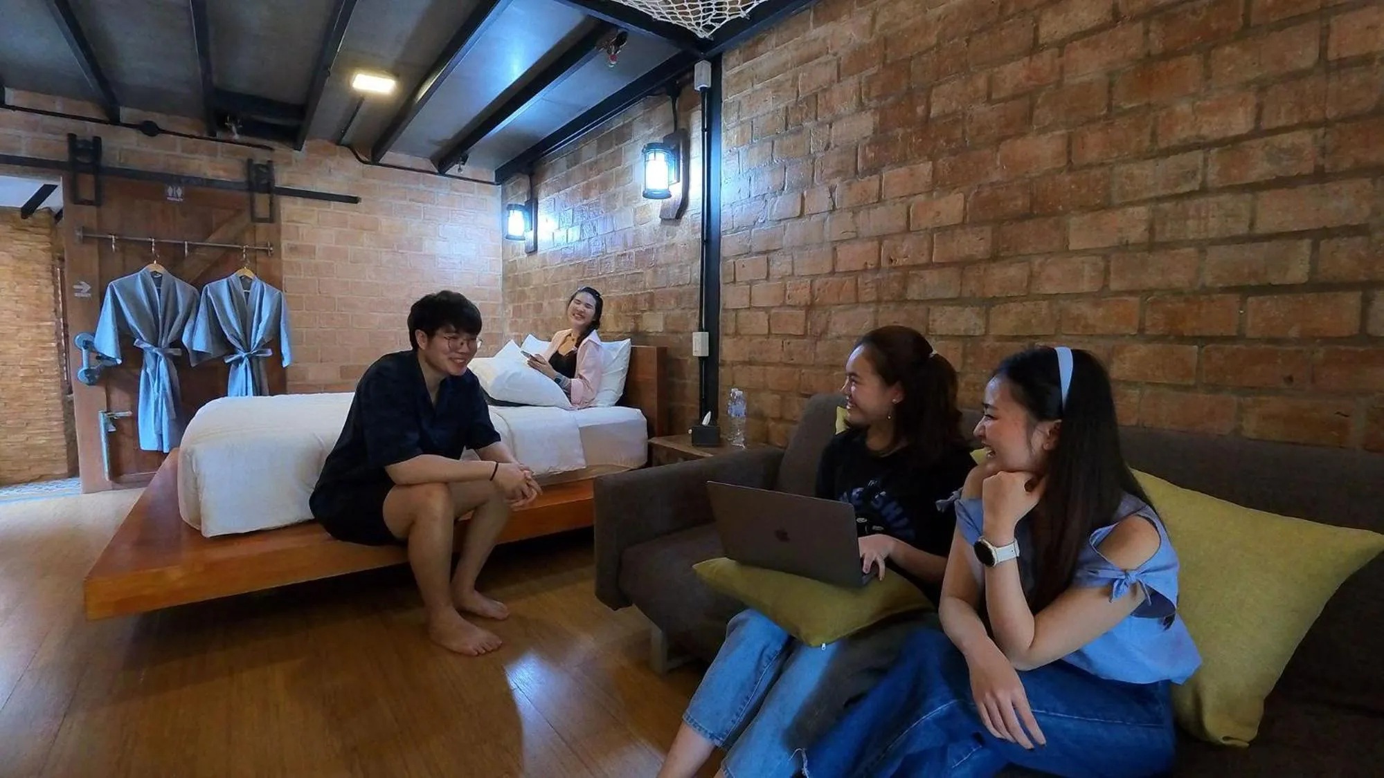 group of guests in Tolani Riverside Villa