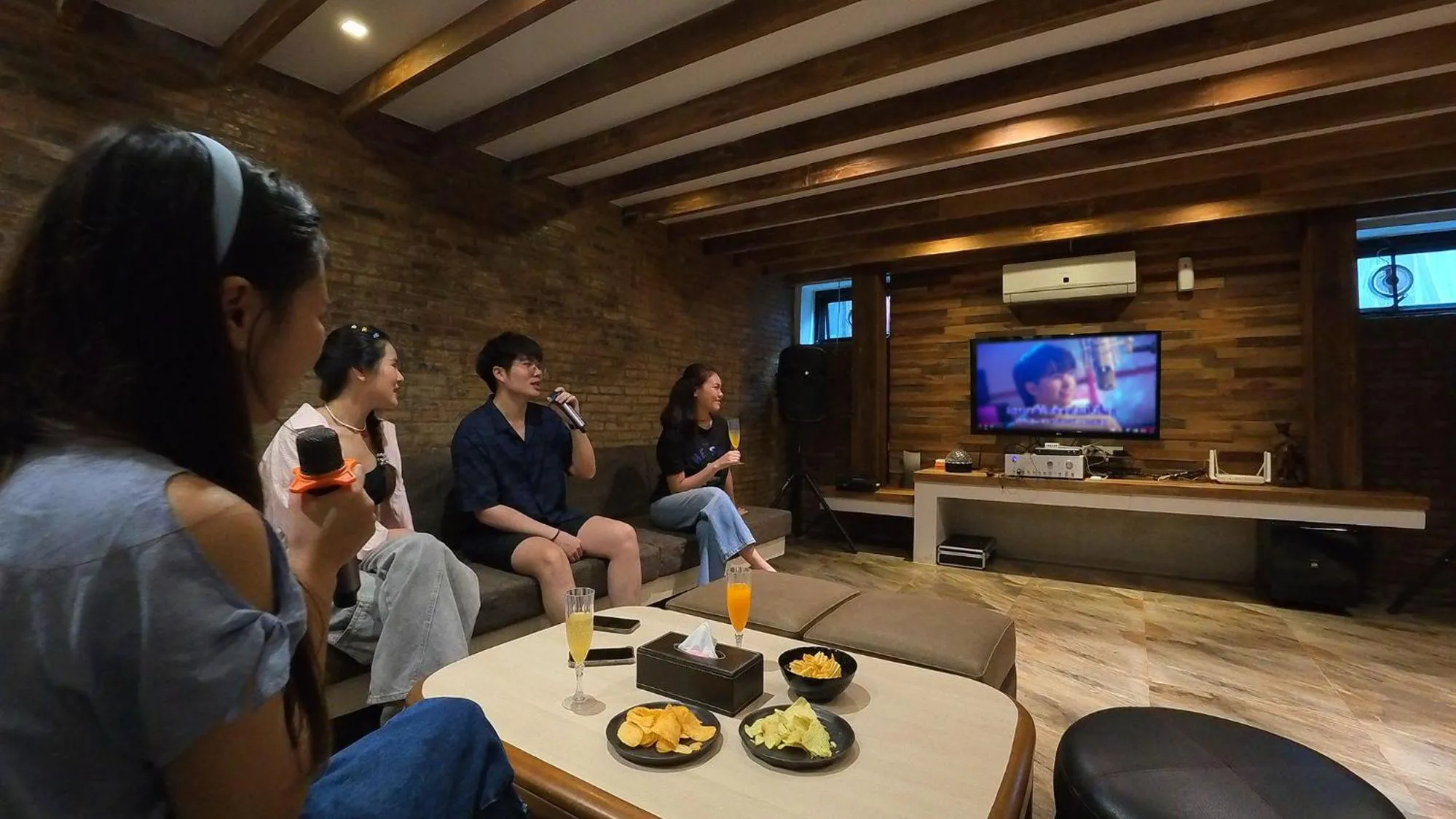 Karaoke in Tolani Riverside Villa