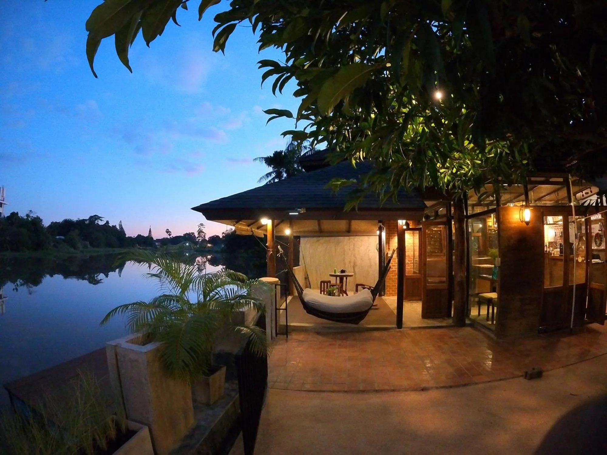 Patio in Tolani Riverside Villa