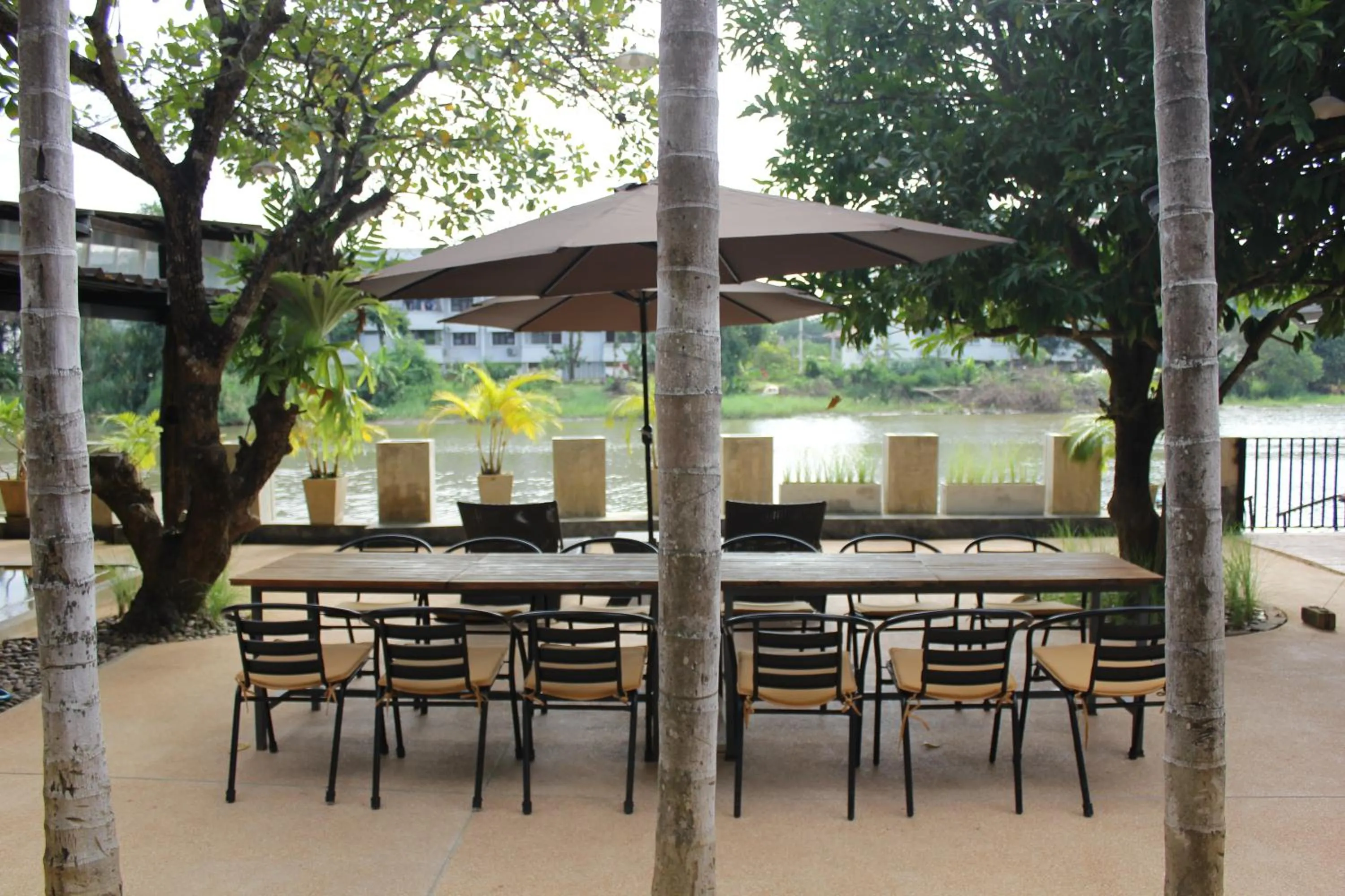 Patio in Tolani Riverside Villa