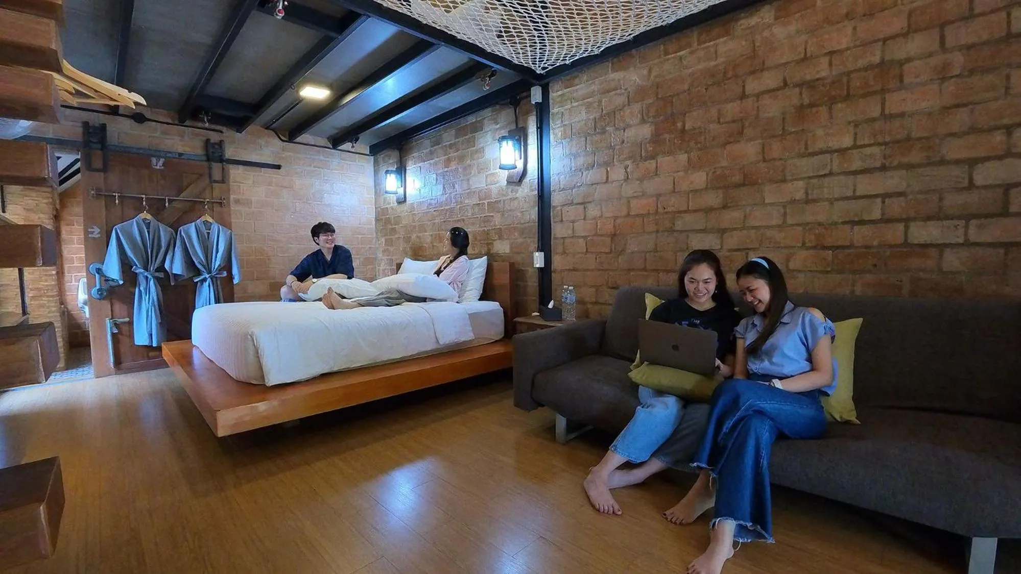 Bed in Tolani Riverside Villa