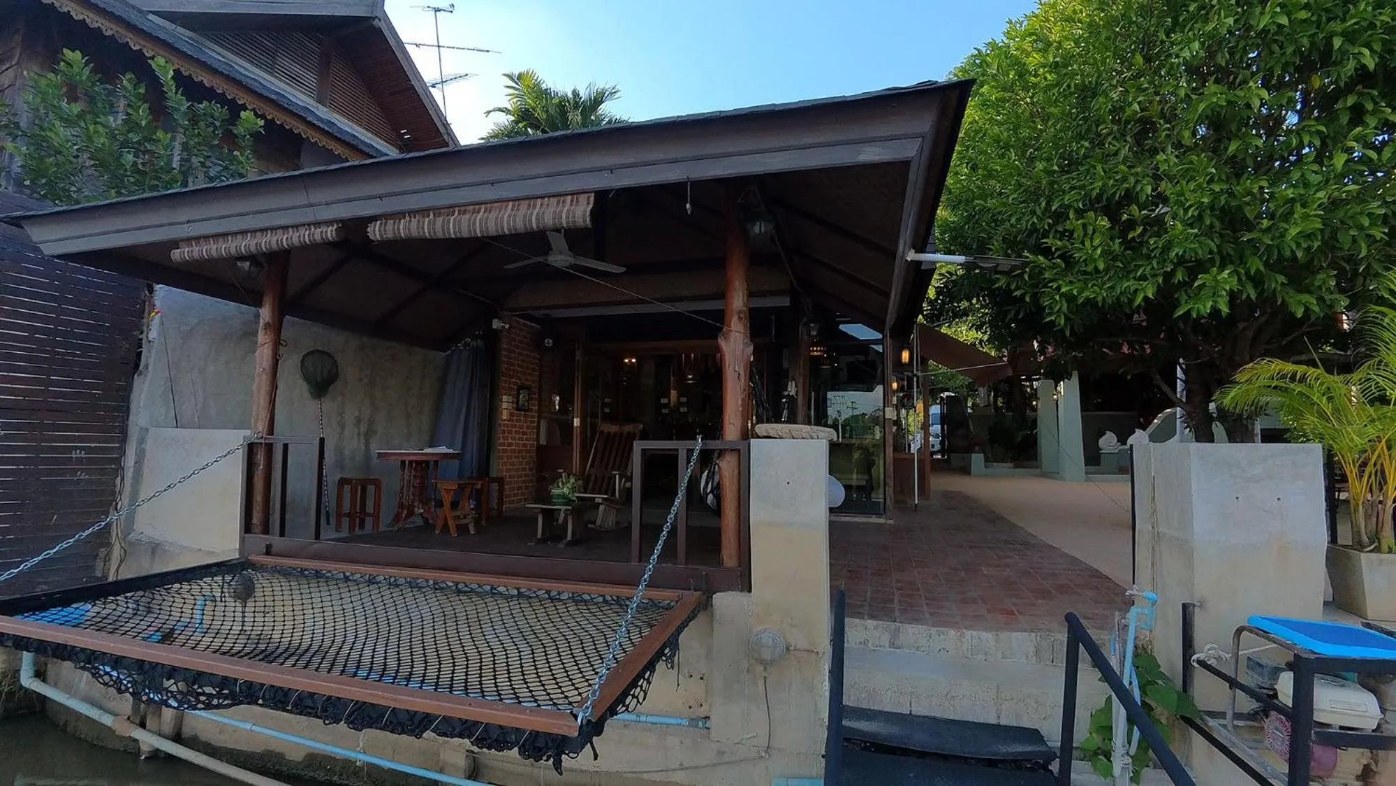 Patio in Tolani Riverside Villa