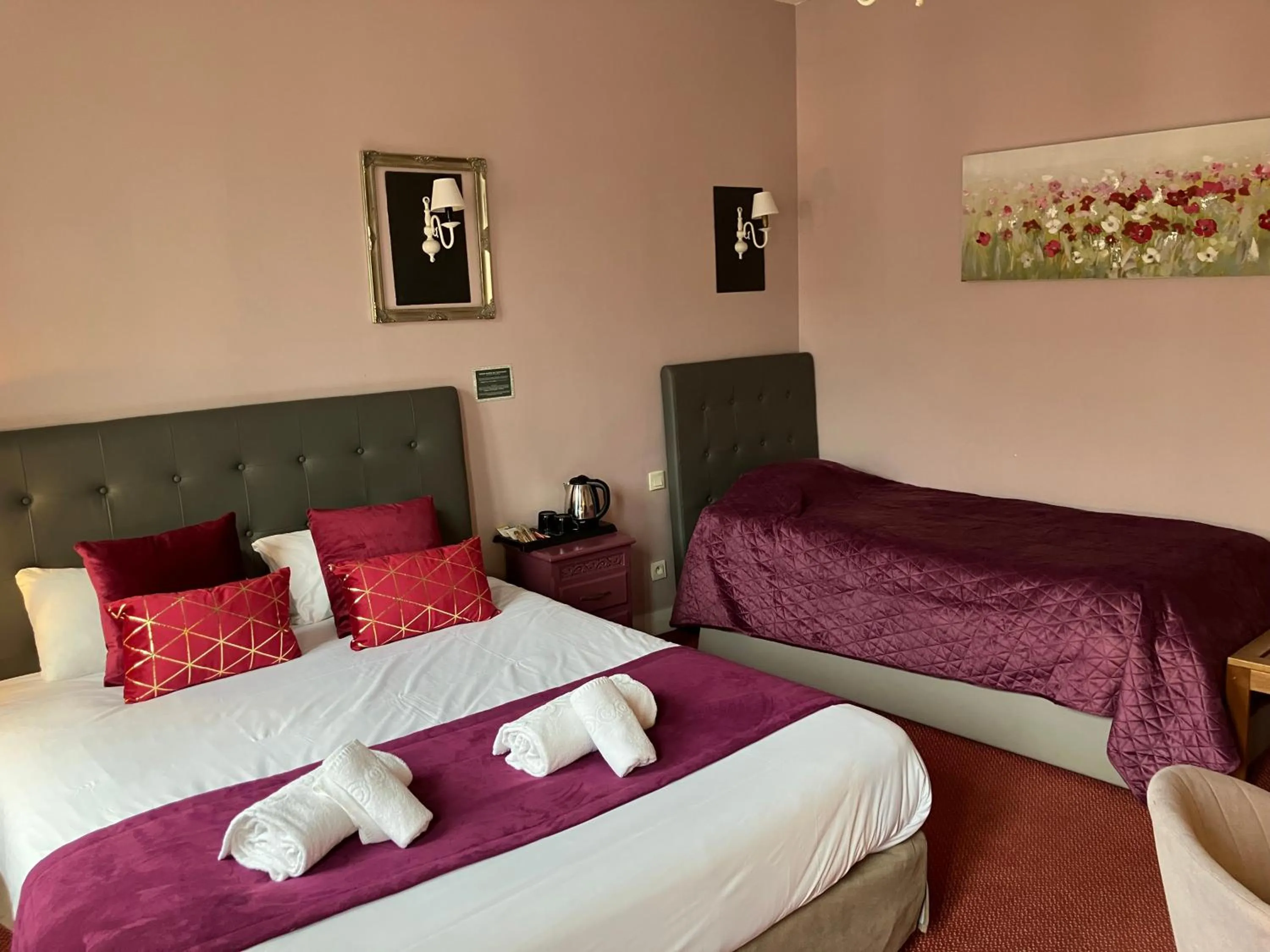 Photo of the whole room, Bed in Hôtel de la Côte Fleurie