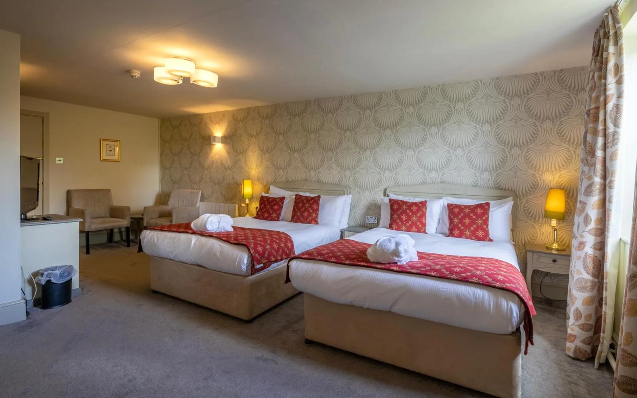 Bed in The Falcondale Country House Hotel