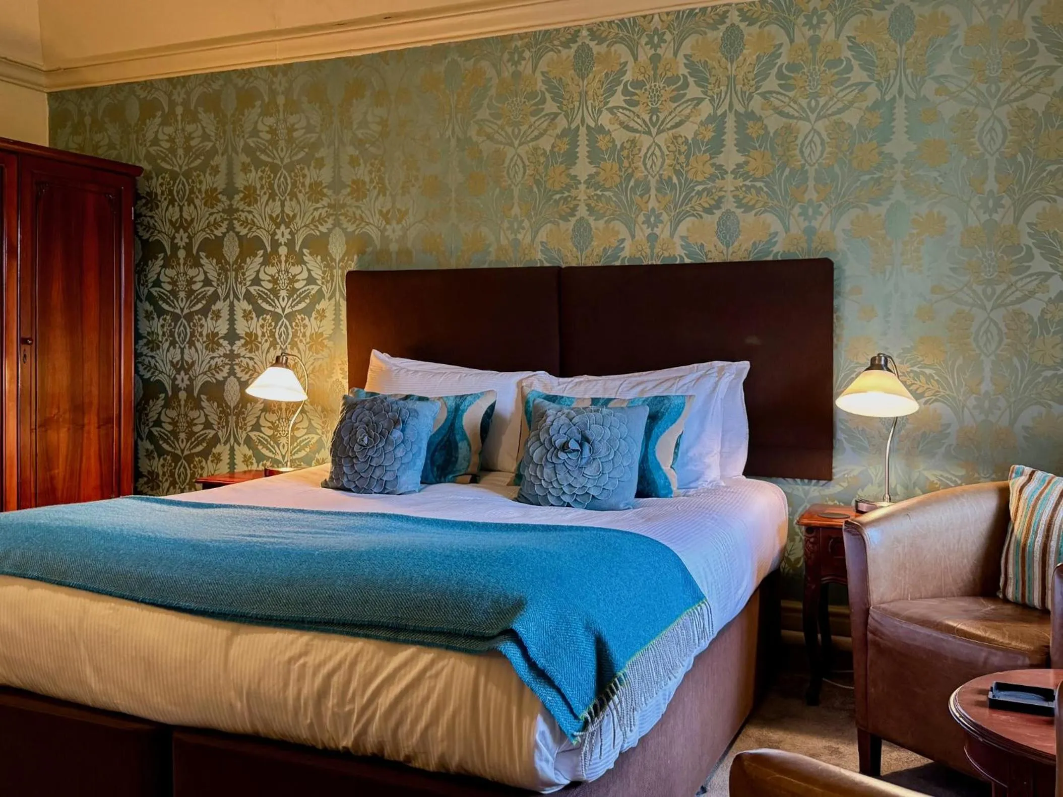 Bed in The Falcondale Country House Hotel