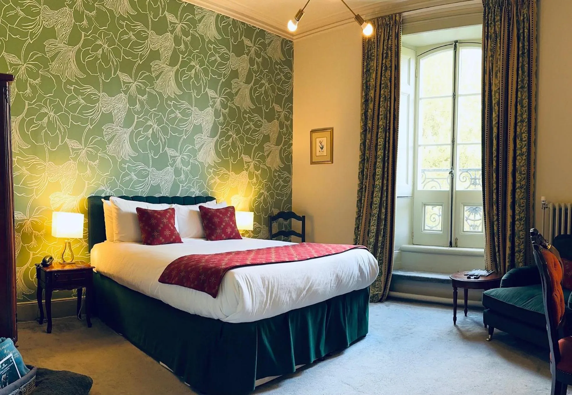 Bed in The Falcondale Country House Hotel