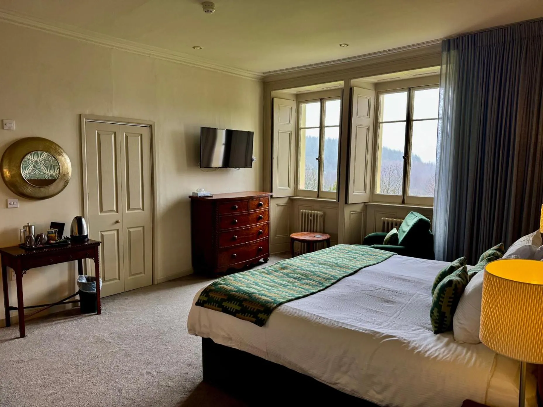 Bed in The Falcondale Country House Hotel