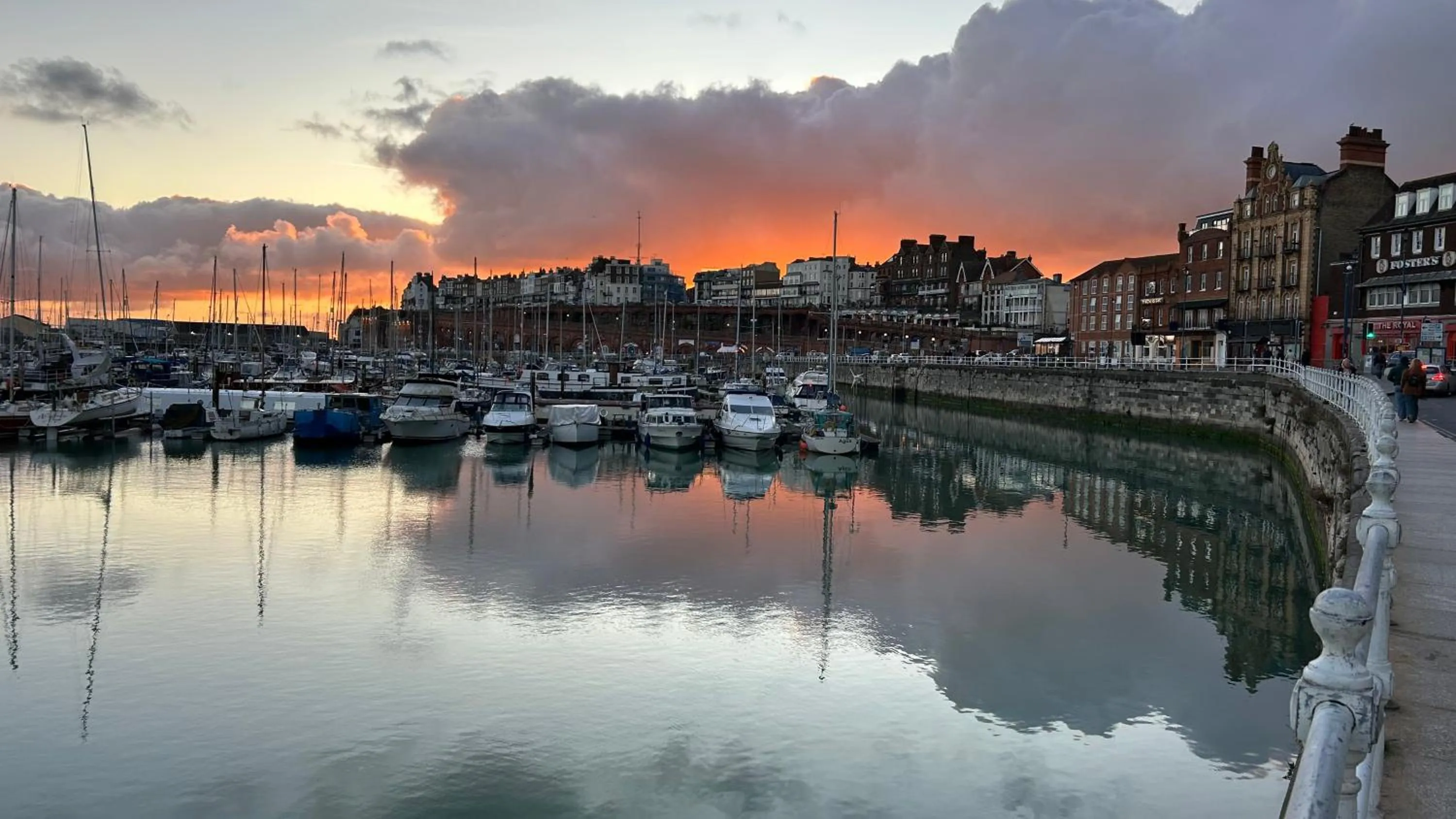 Quiet street view in The Royal Oak Hotel