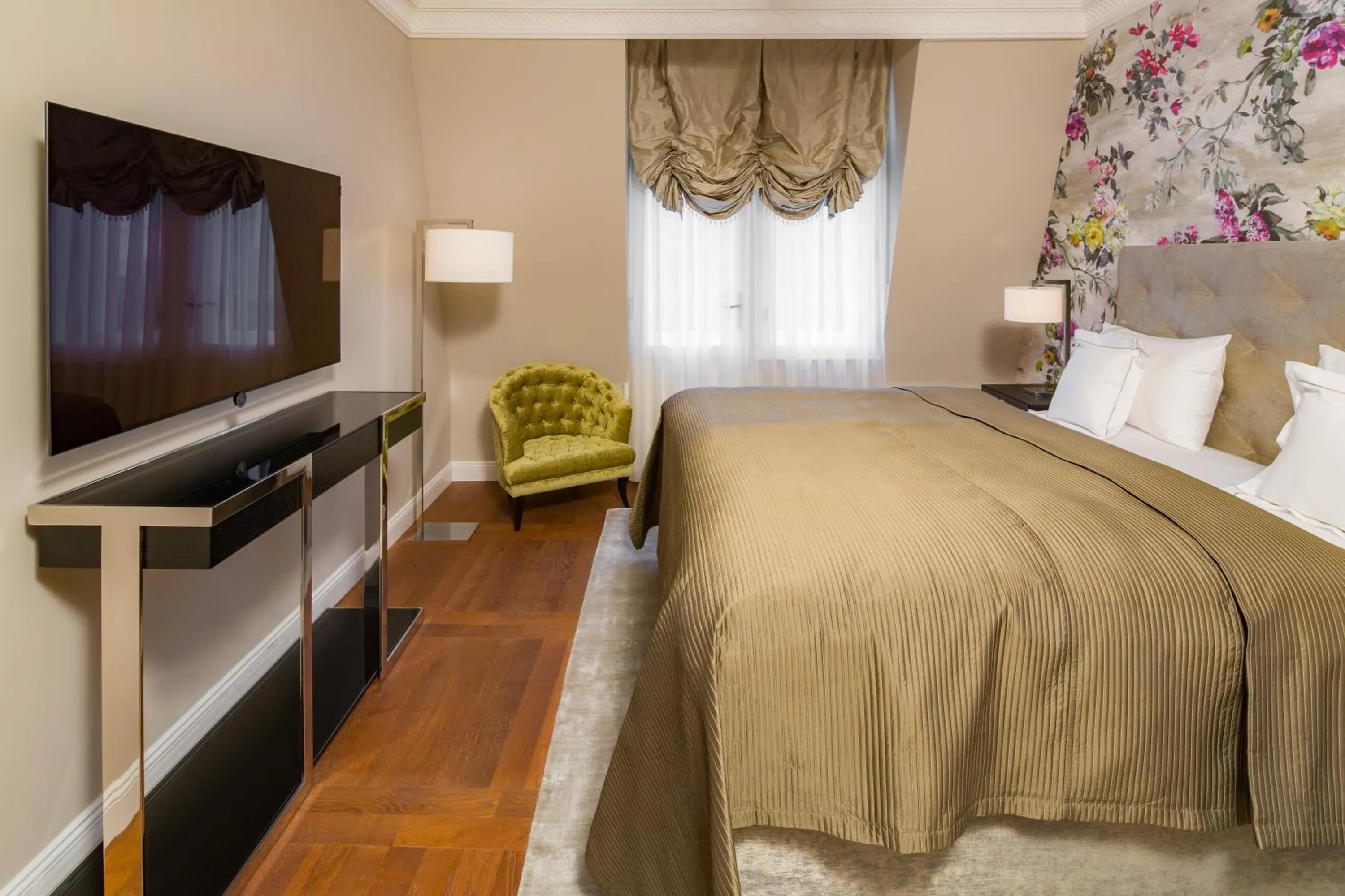 Bed in Rubin Luxury Apartments