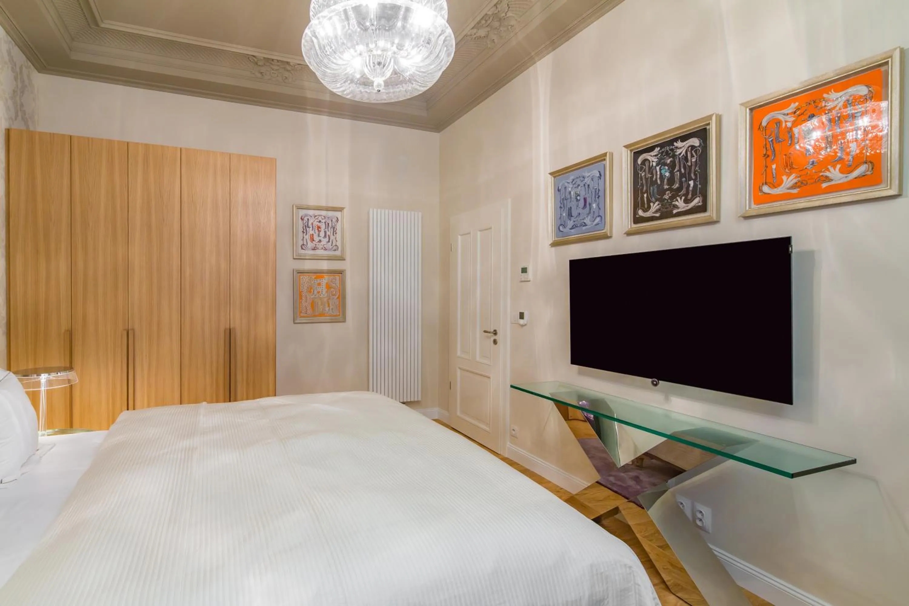 Bed in Rubin Luxury Apartments