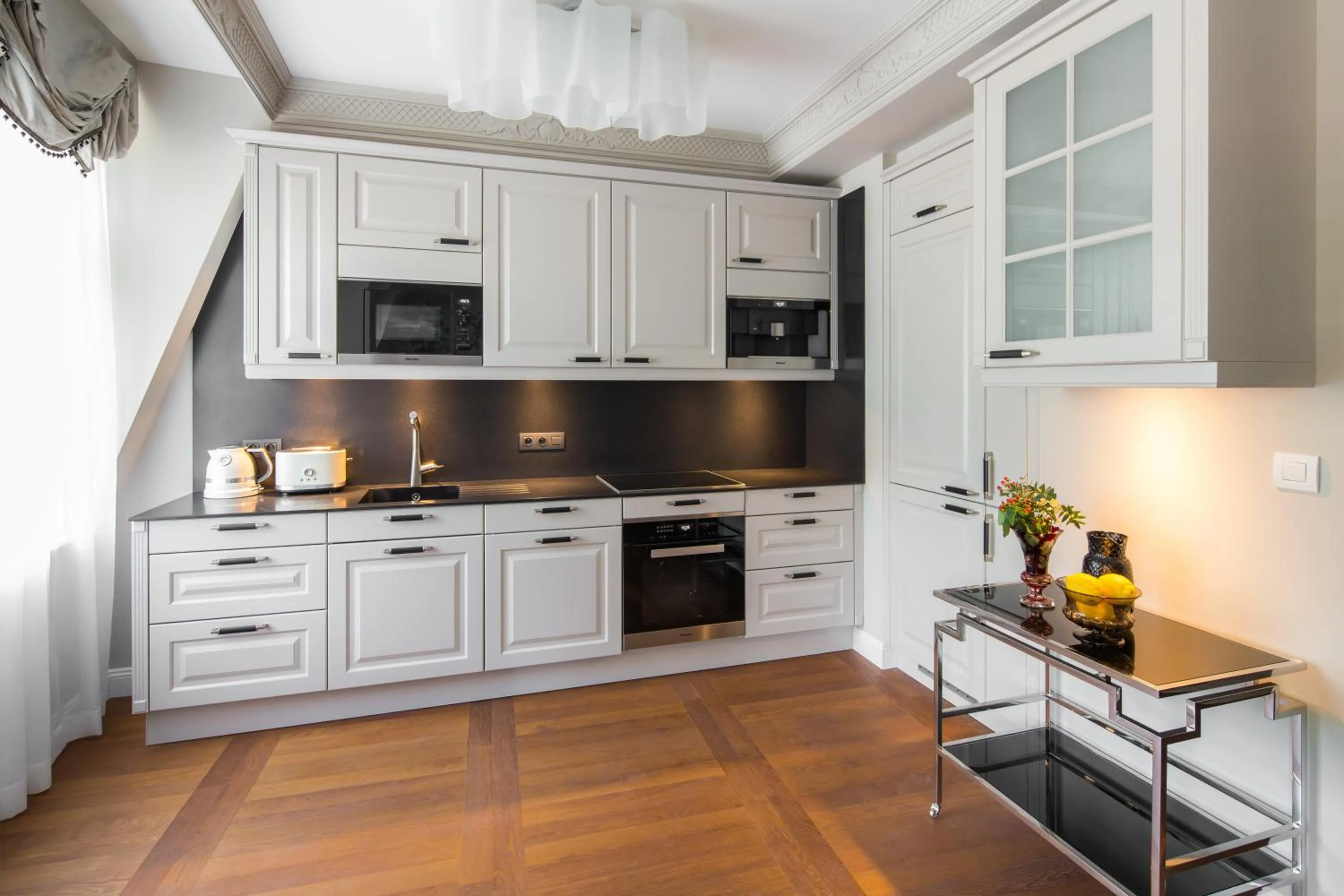 Kitchen or kitchenette in Rubin Luxury Apartments