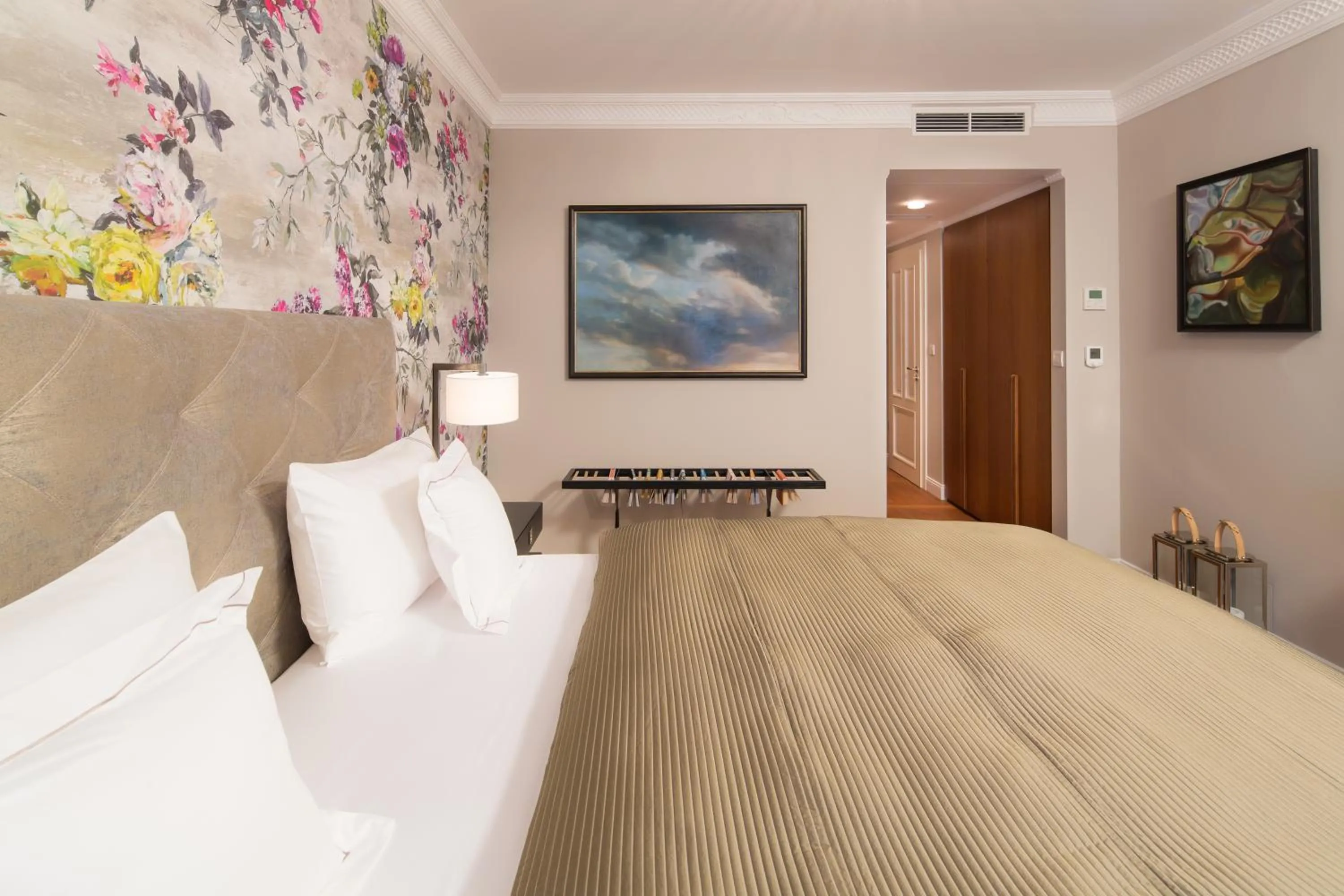 Bed in Rubin Luxury Apartments