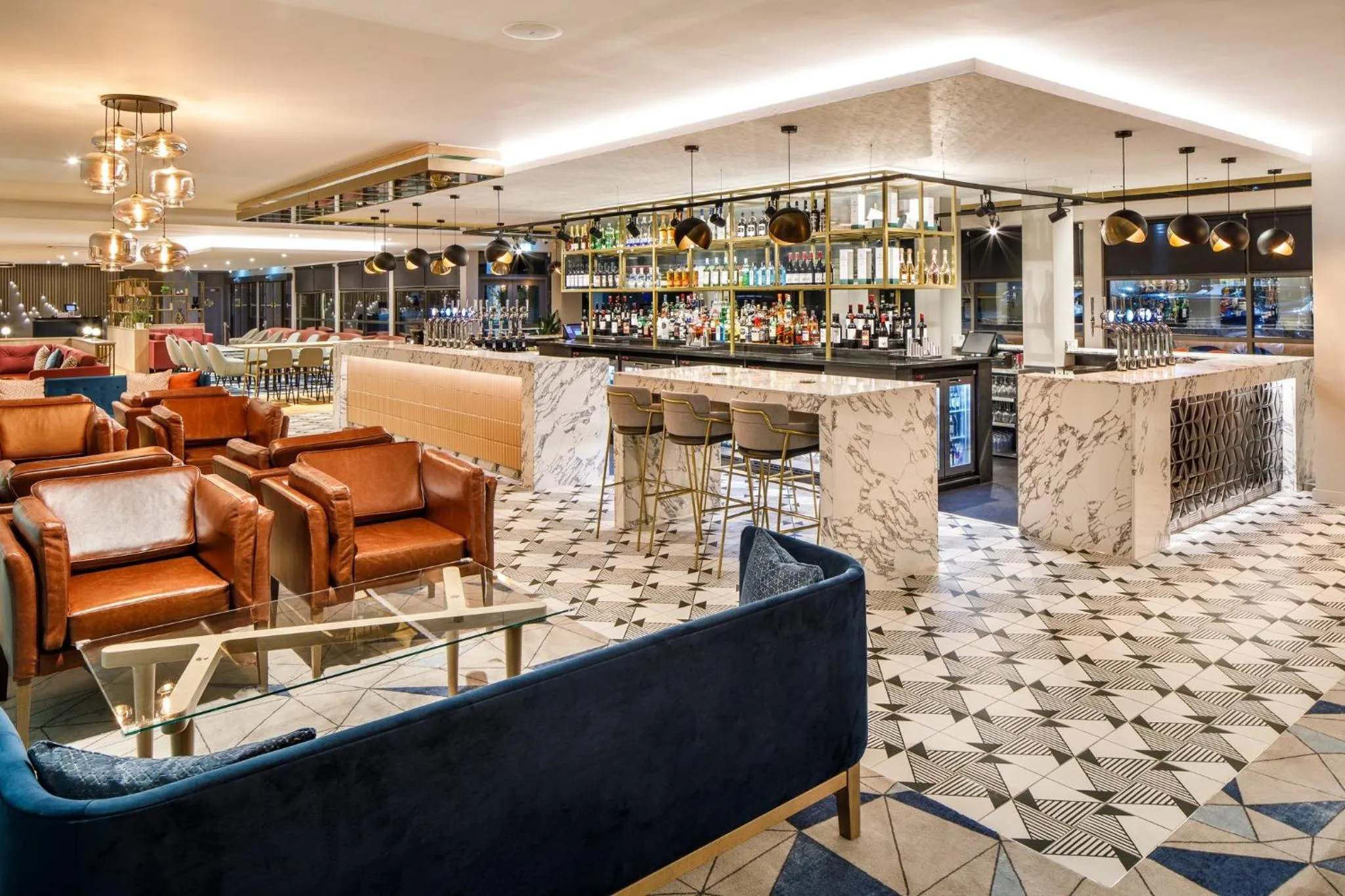 Lounge or bar in Crowne Plaza Manchester Airport by IHG