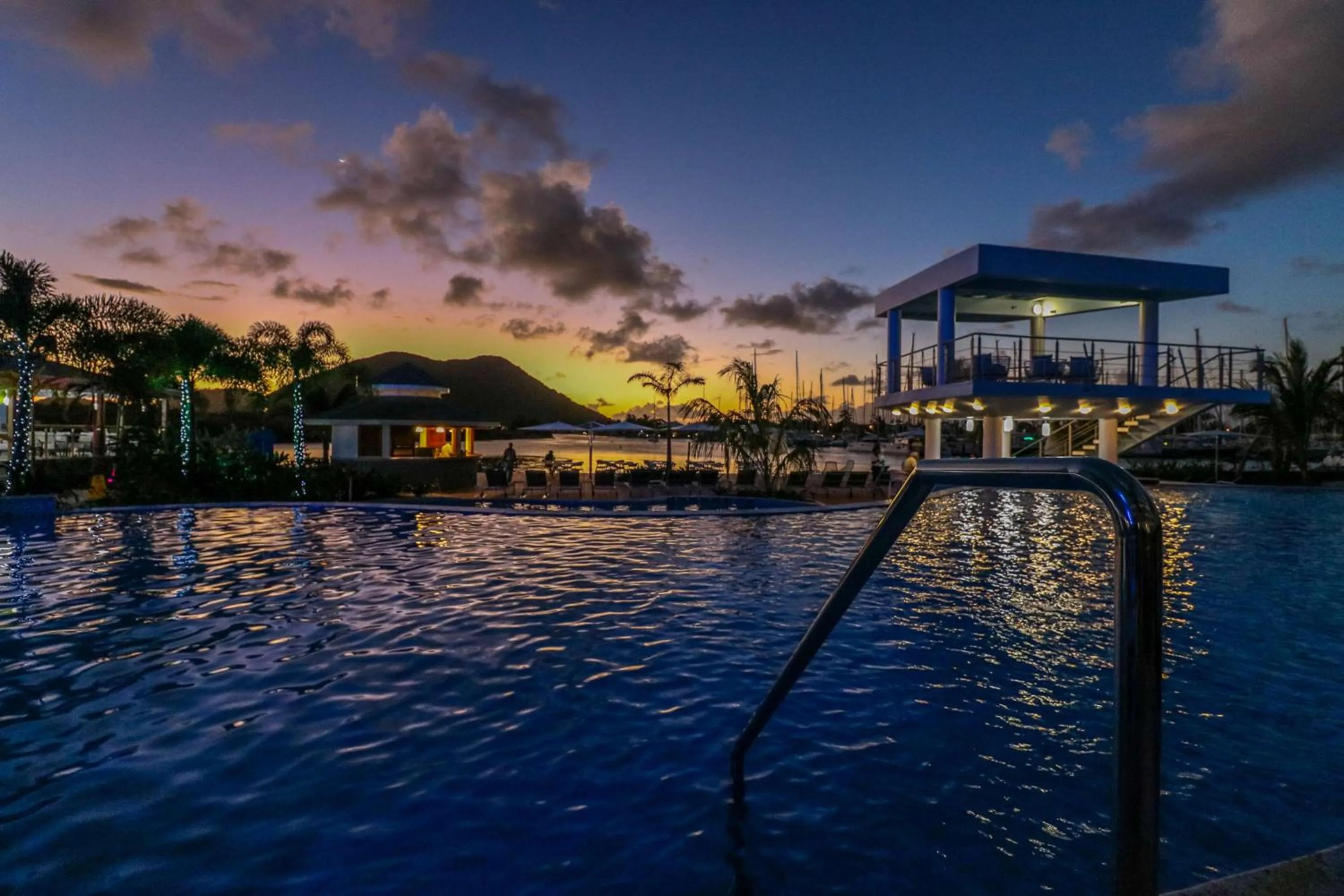 Pool view in Harbor Club St Lucia, Curio Collection by Hilton