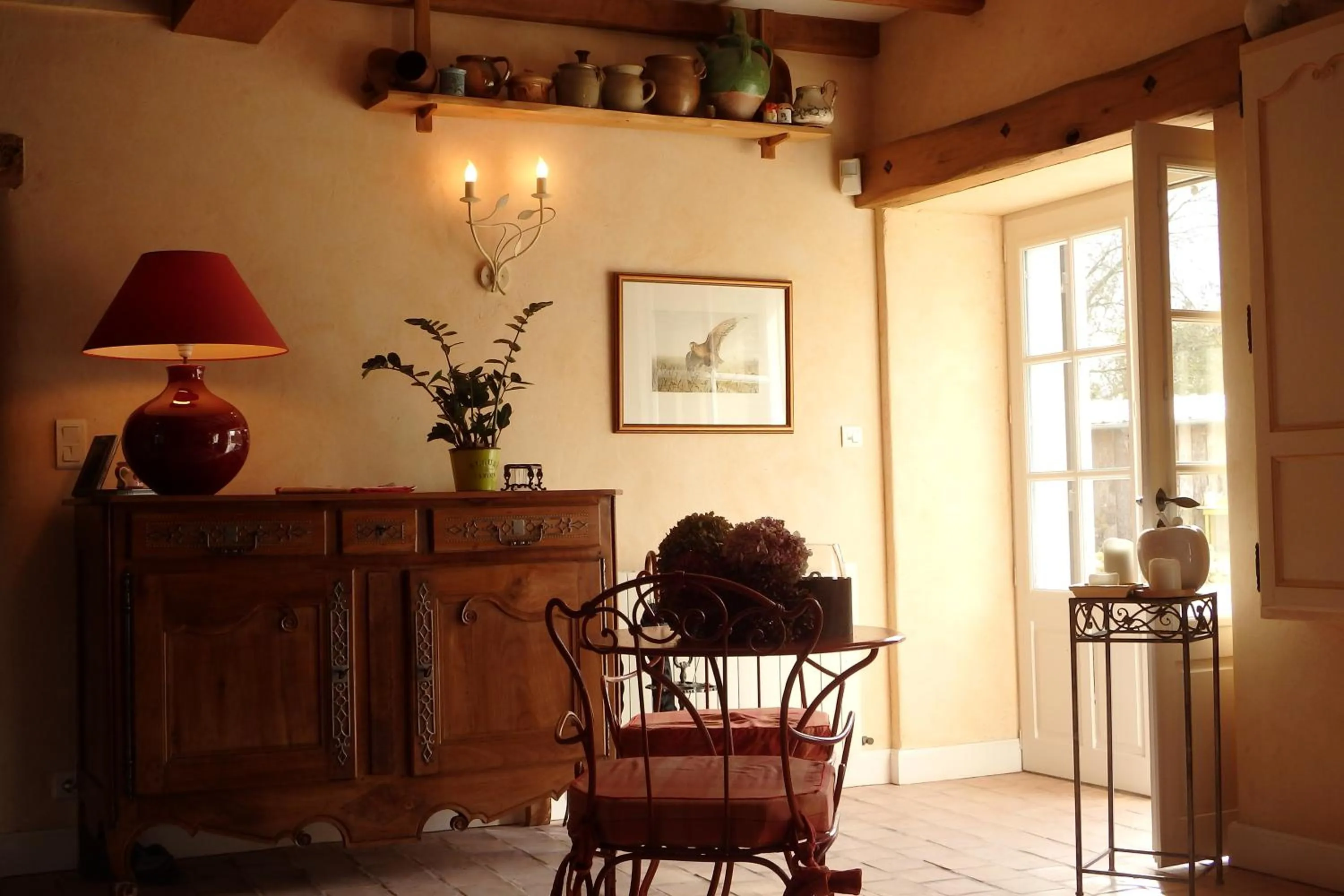 Seating area in Le p'tit nid de Gabriel