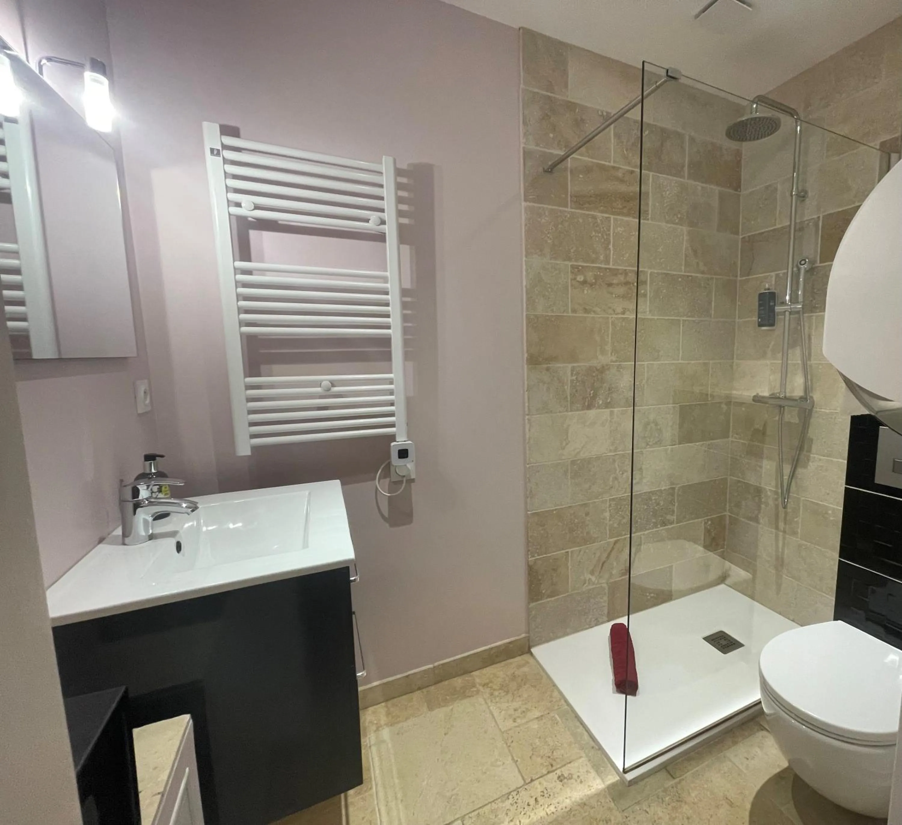 Shower in Logis Hotel Restaurant Le Domaine de la Régalière