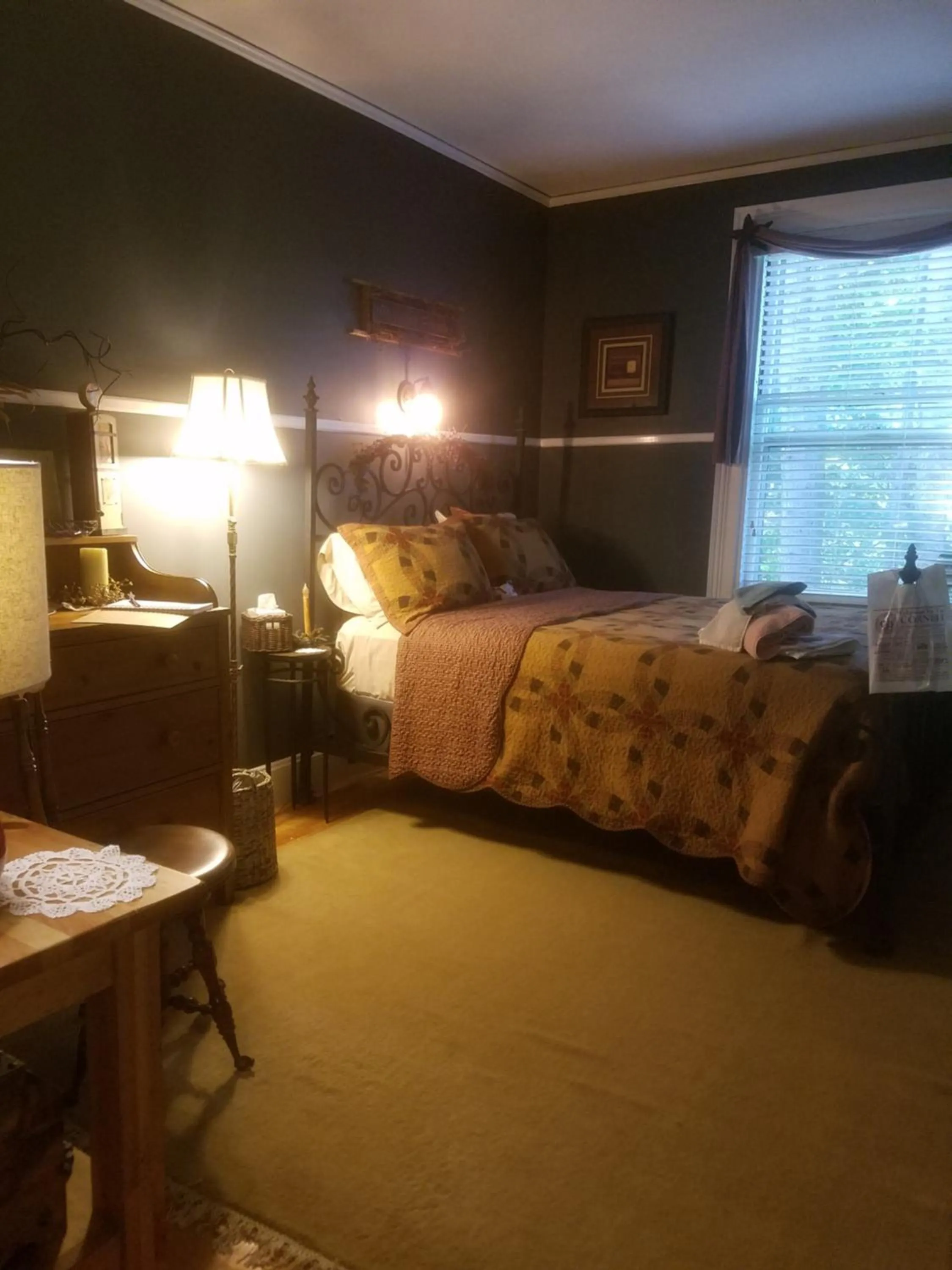 Bed in The Perkins House