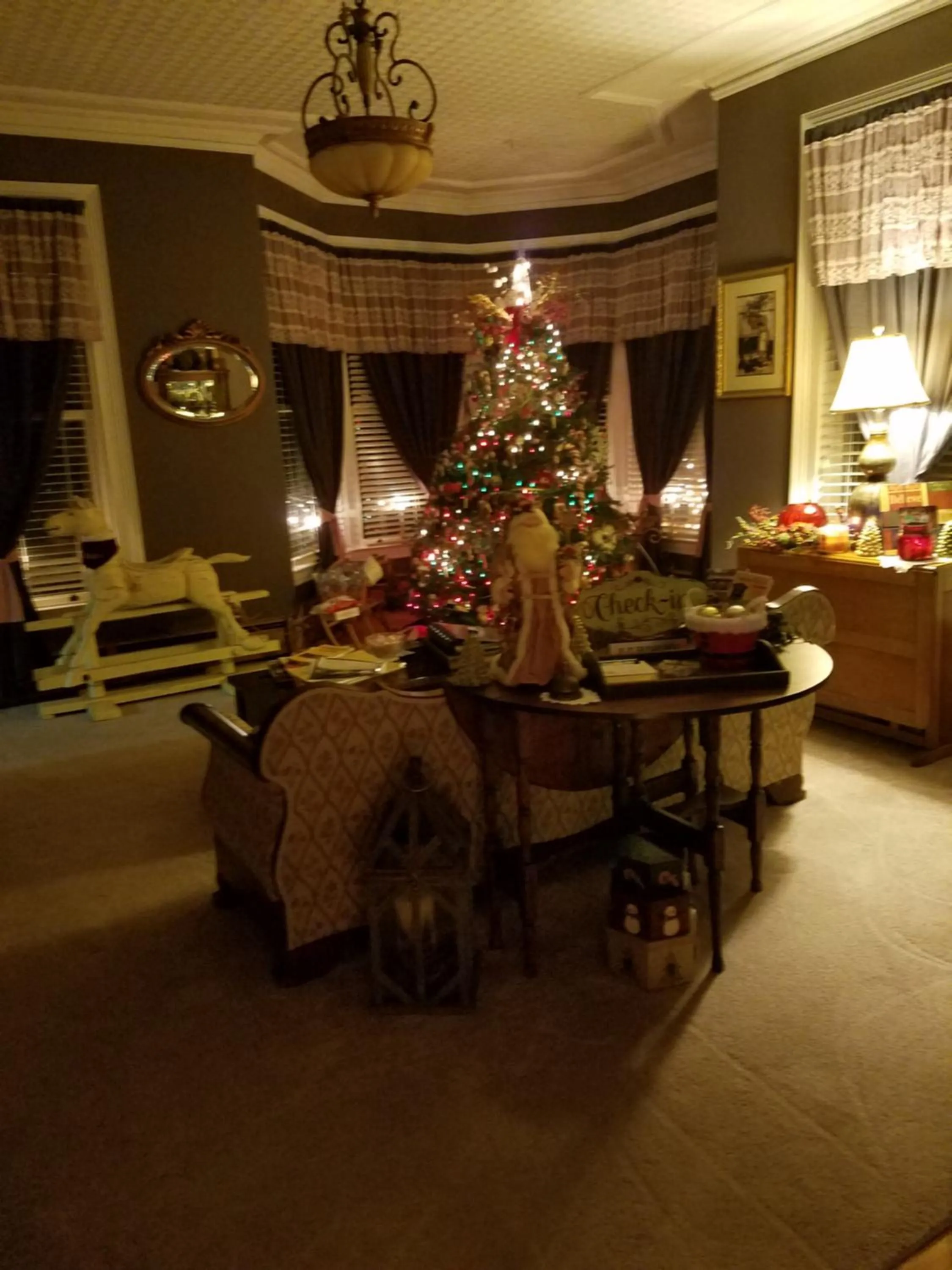 Living room in The Perkins House