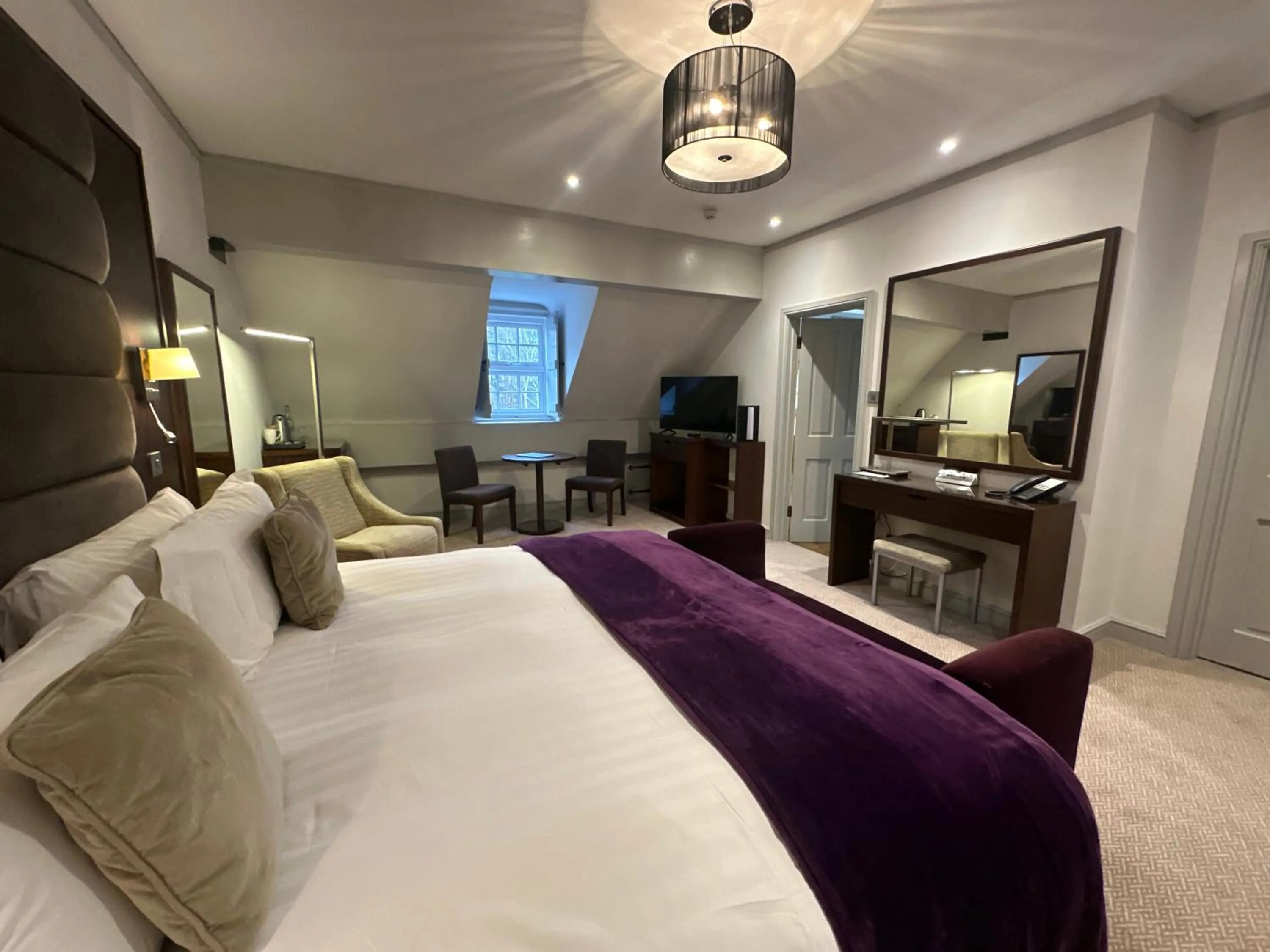 Bed in Nunsmere Hall Hotel