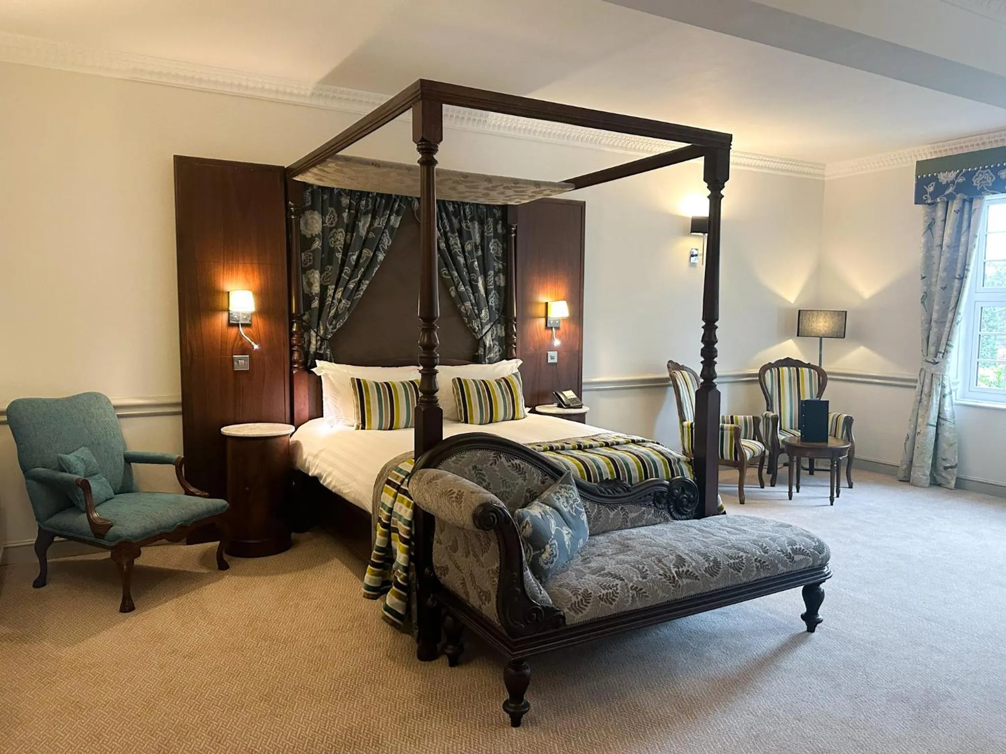 Bed in Nunsmere Hall Hotel